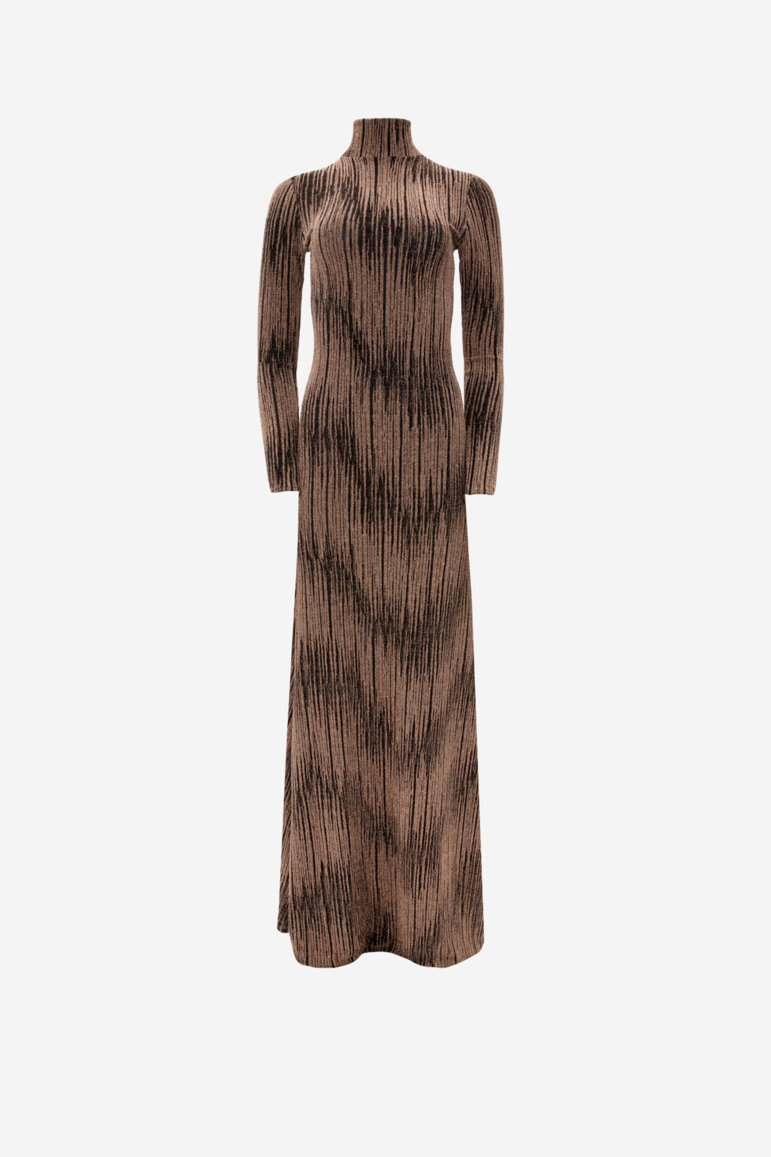 Picture of Copper Brown High-Neck Gown