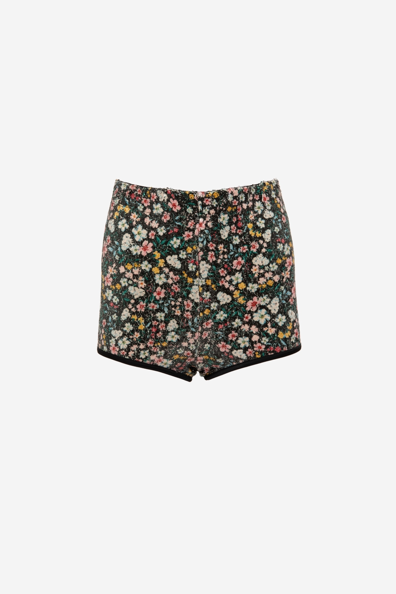 Picture of Sequined Shorts With Floral Print