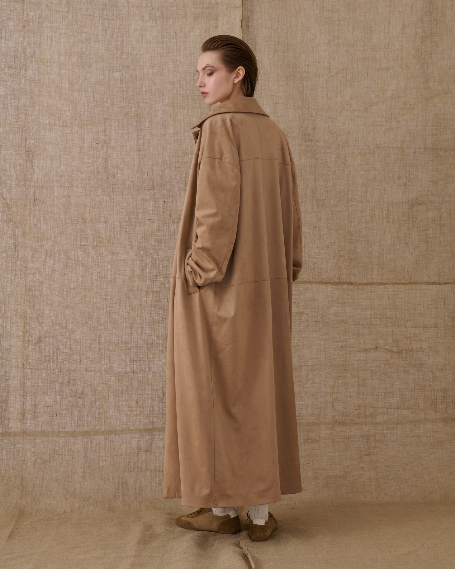Picture of Beige Suede Coat