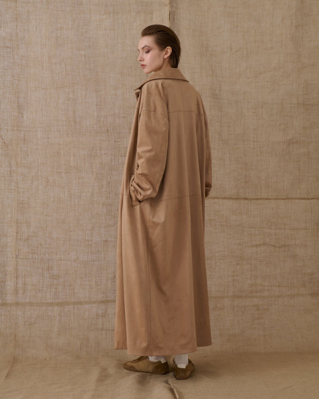 Picture of Beige Suede Coat