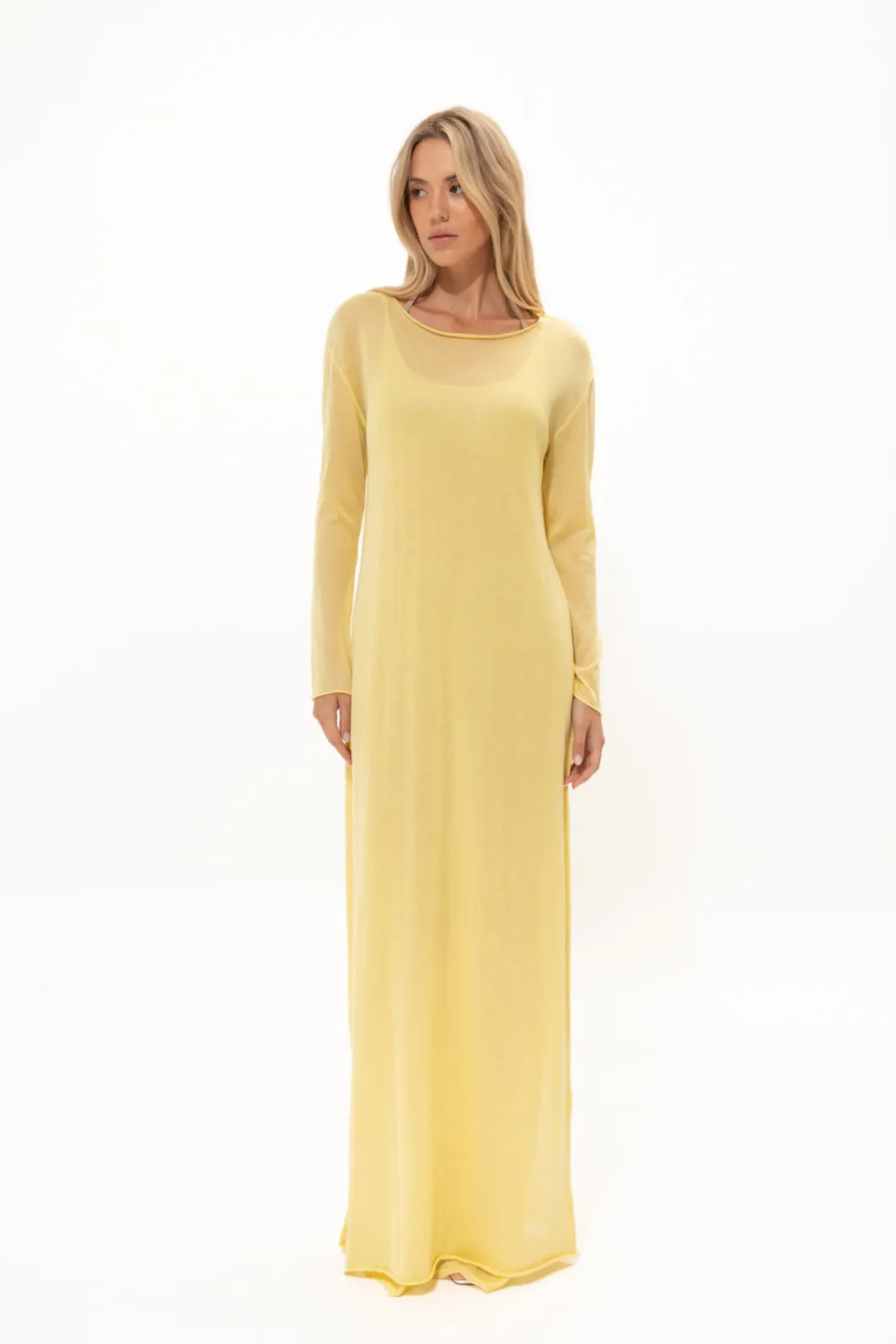 Picture of Chamomile Yellow Two-Layered Dress