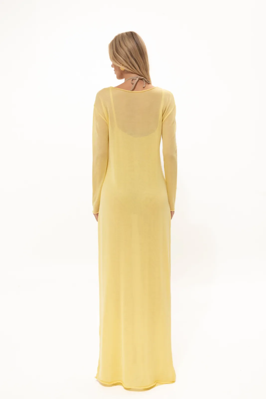 Picture of Chamomile Yellow Two-Layered Dress