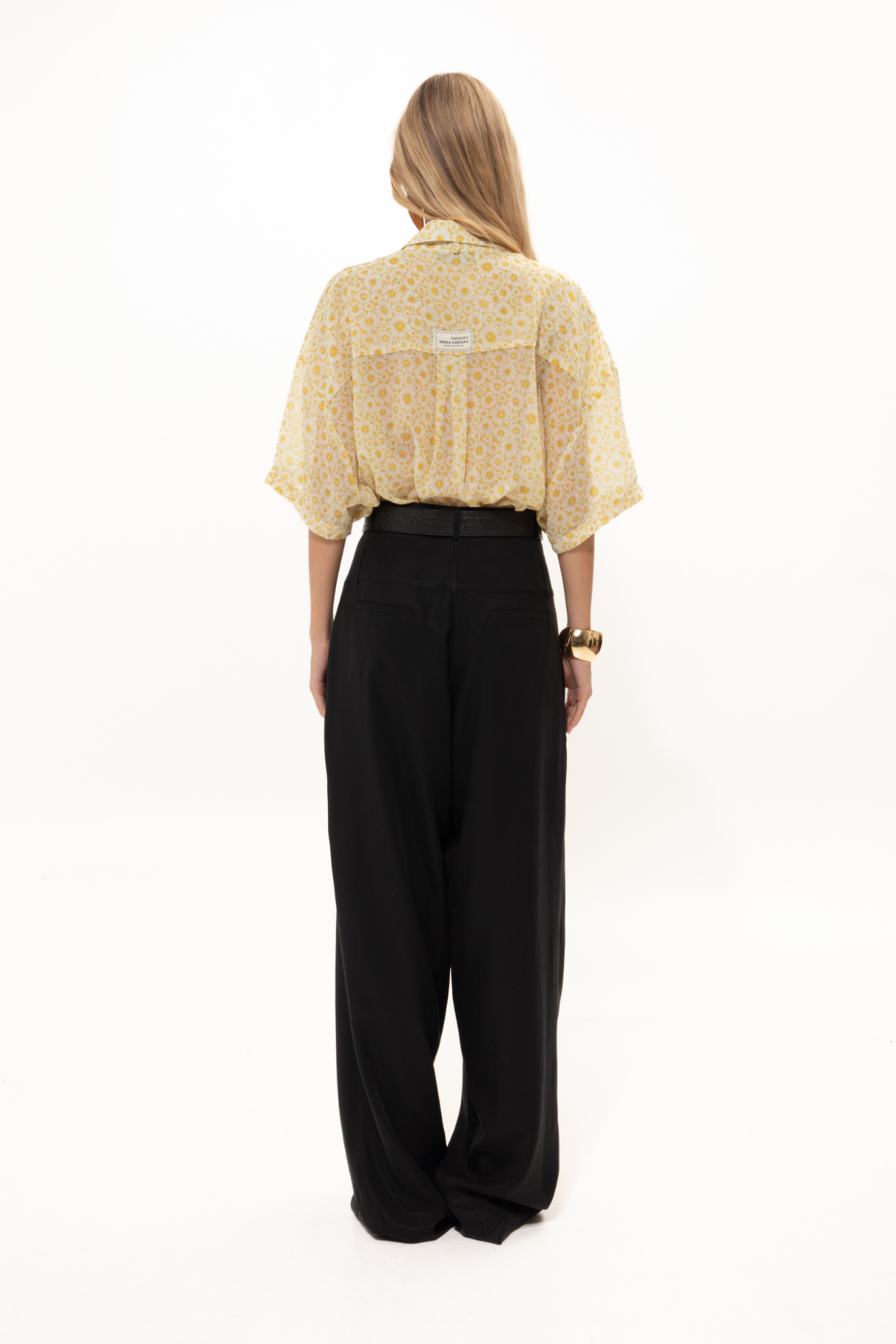 Picture of Black Double-Belted Pants
