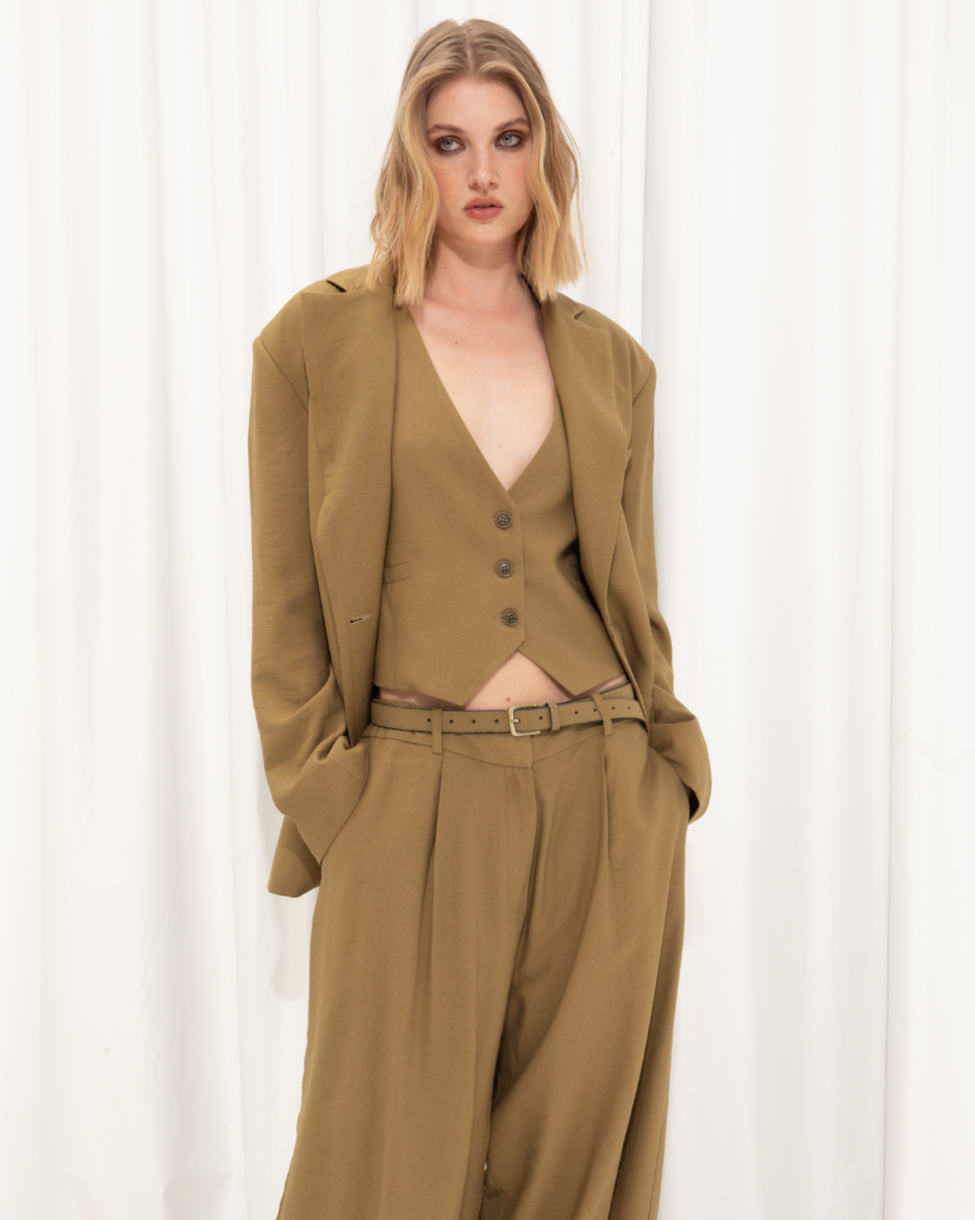 Picture of Khaki Slim Fit Blazer