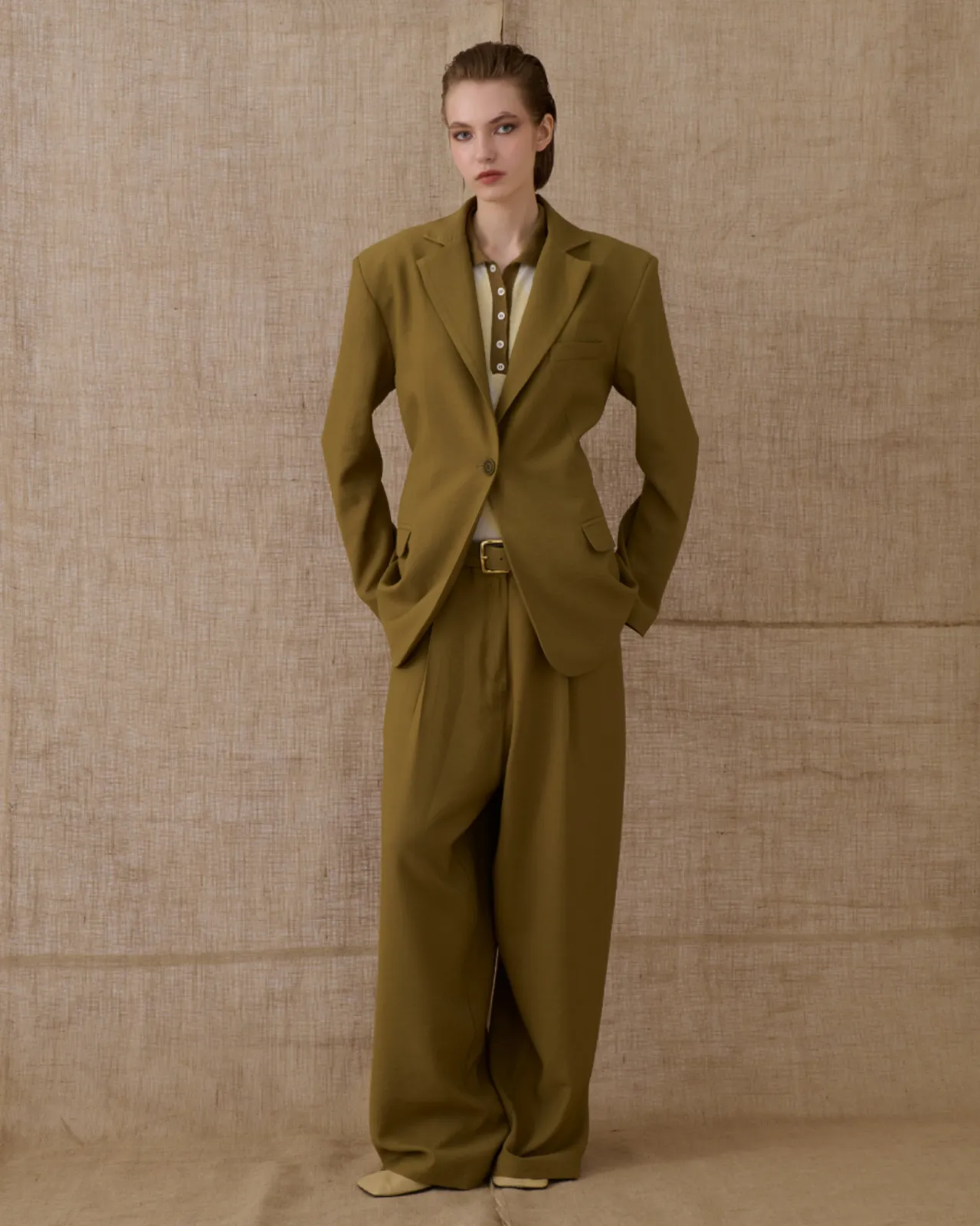 Picture of Khaki Slim Fit Blazer