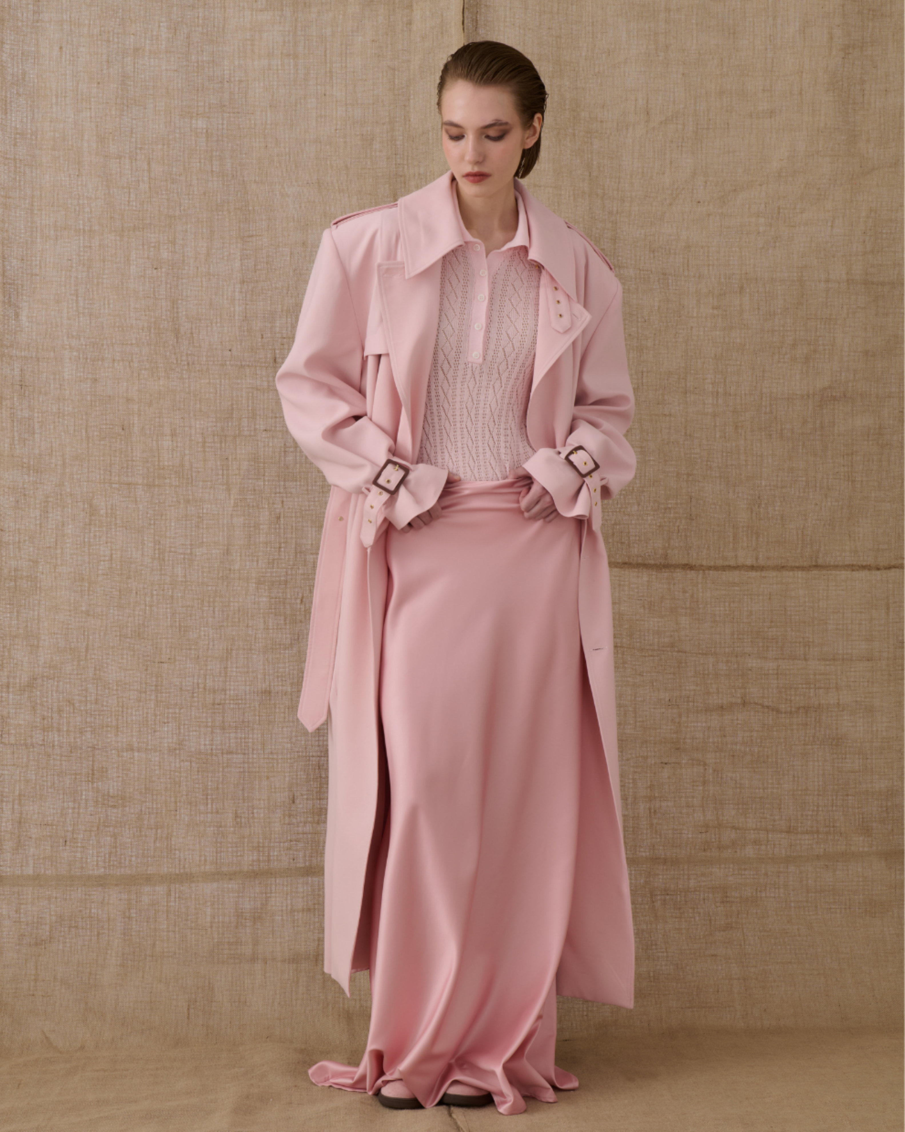 Picture of Dusty Pink Trench Coat