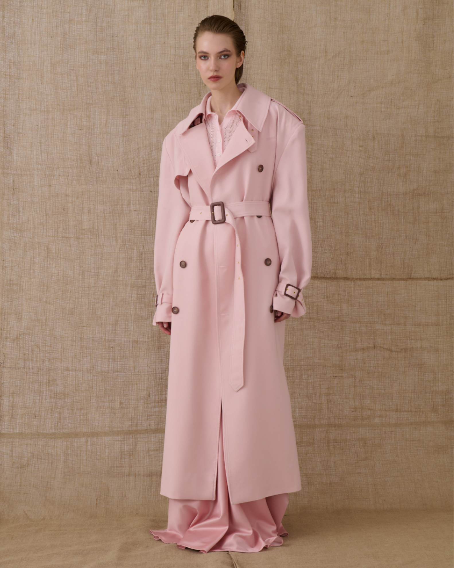 Picture of Dusty Pink Trench Coat