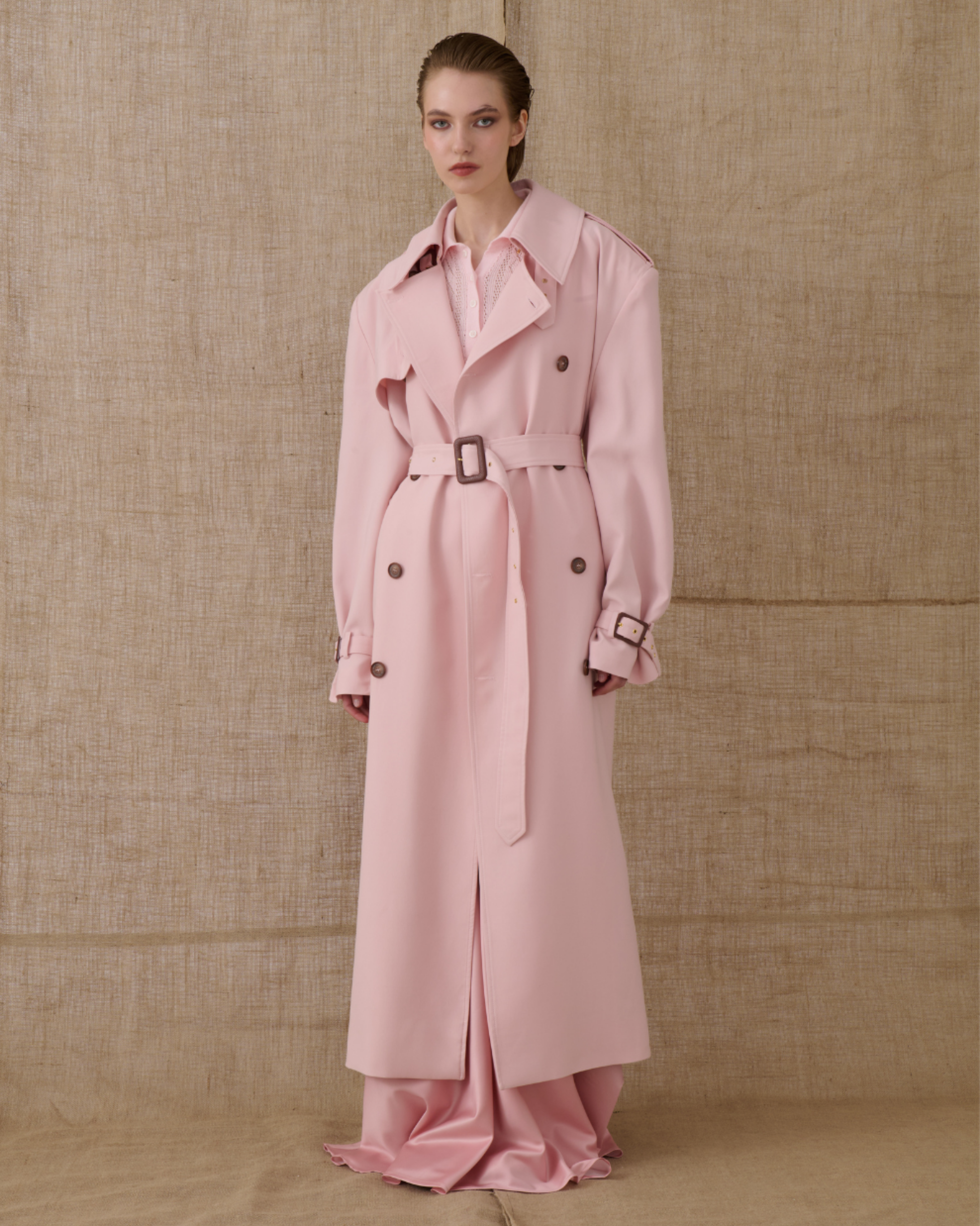 Picture of Dusty Pink Trench Coat