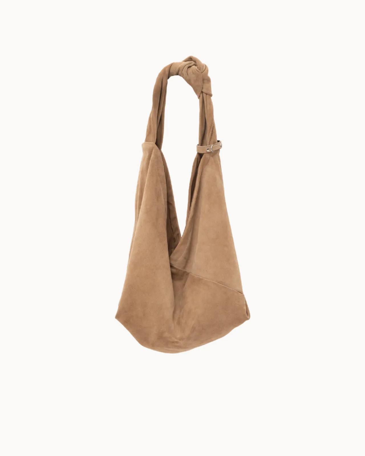 Show details for Beige Suede Shoulder Bag Picture of Beige Suede Shoulder Bag