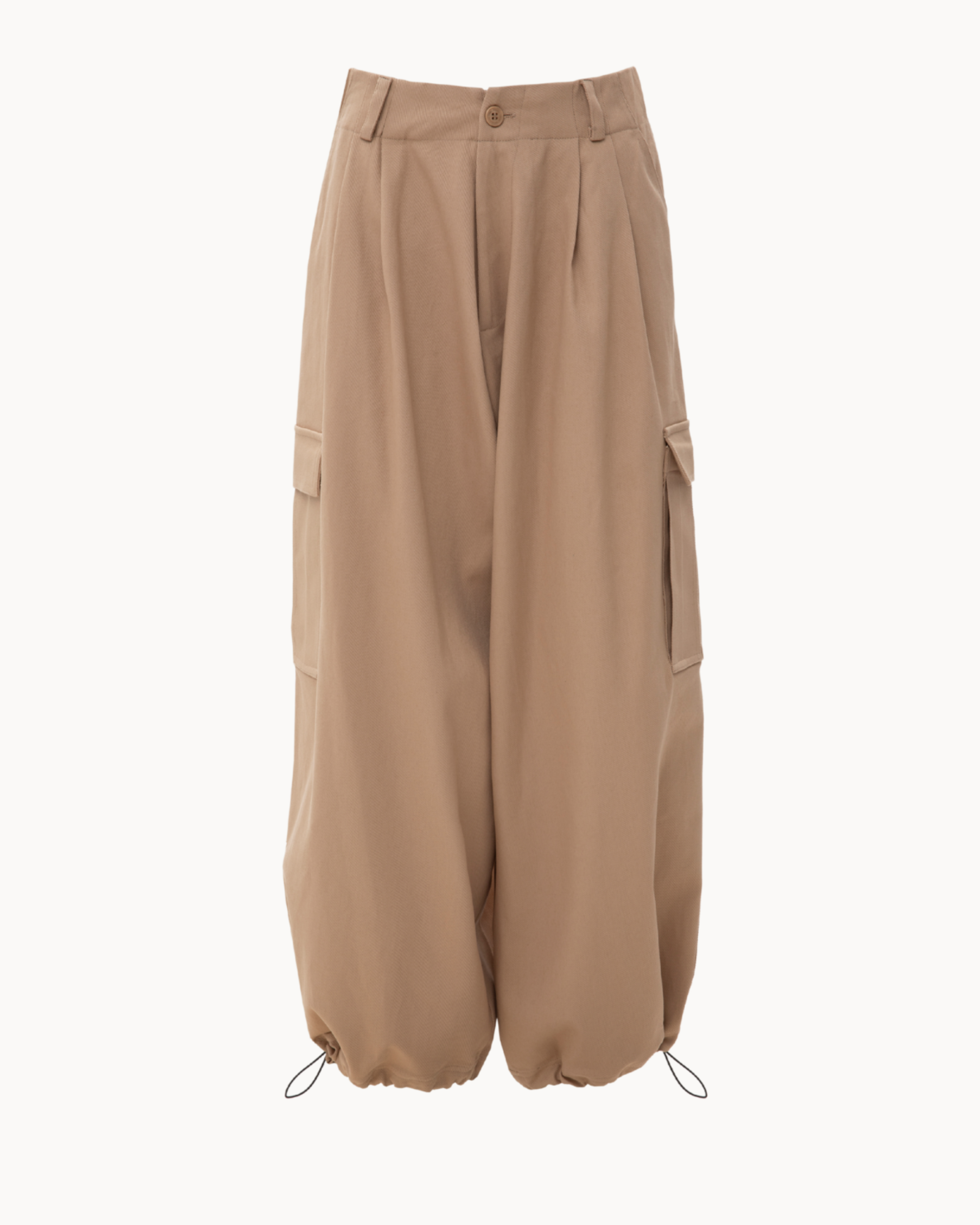 Picture of Beige Denim Cargo Pants
