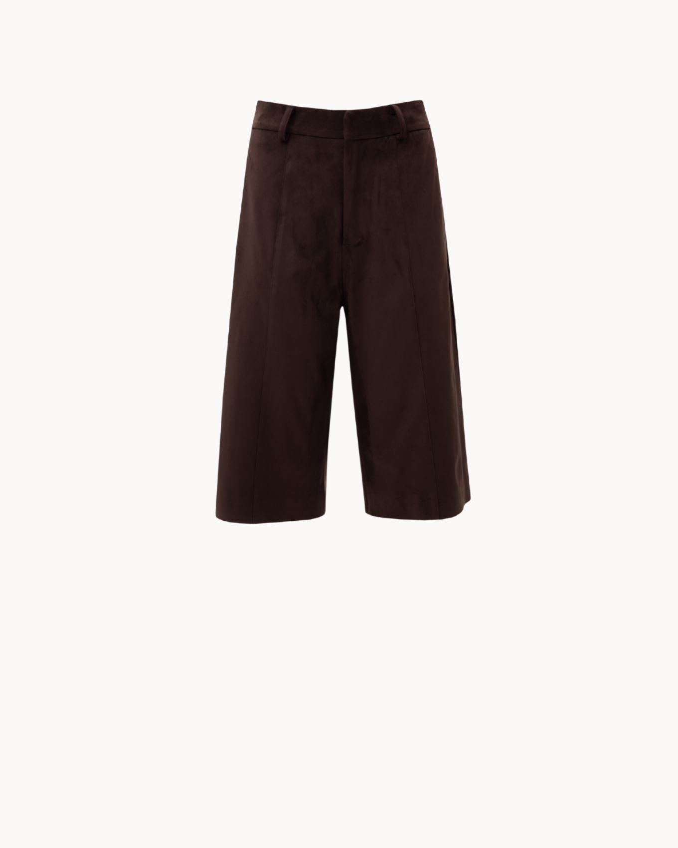 Picture of Brown Suede Bermuda Shorts