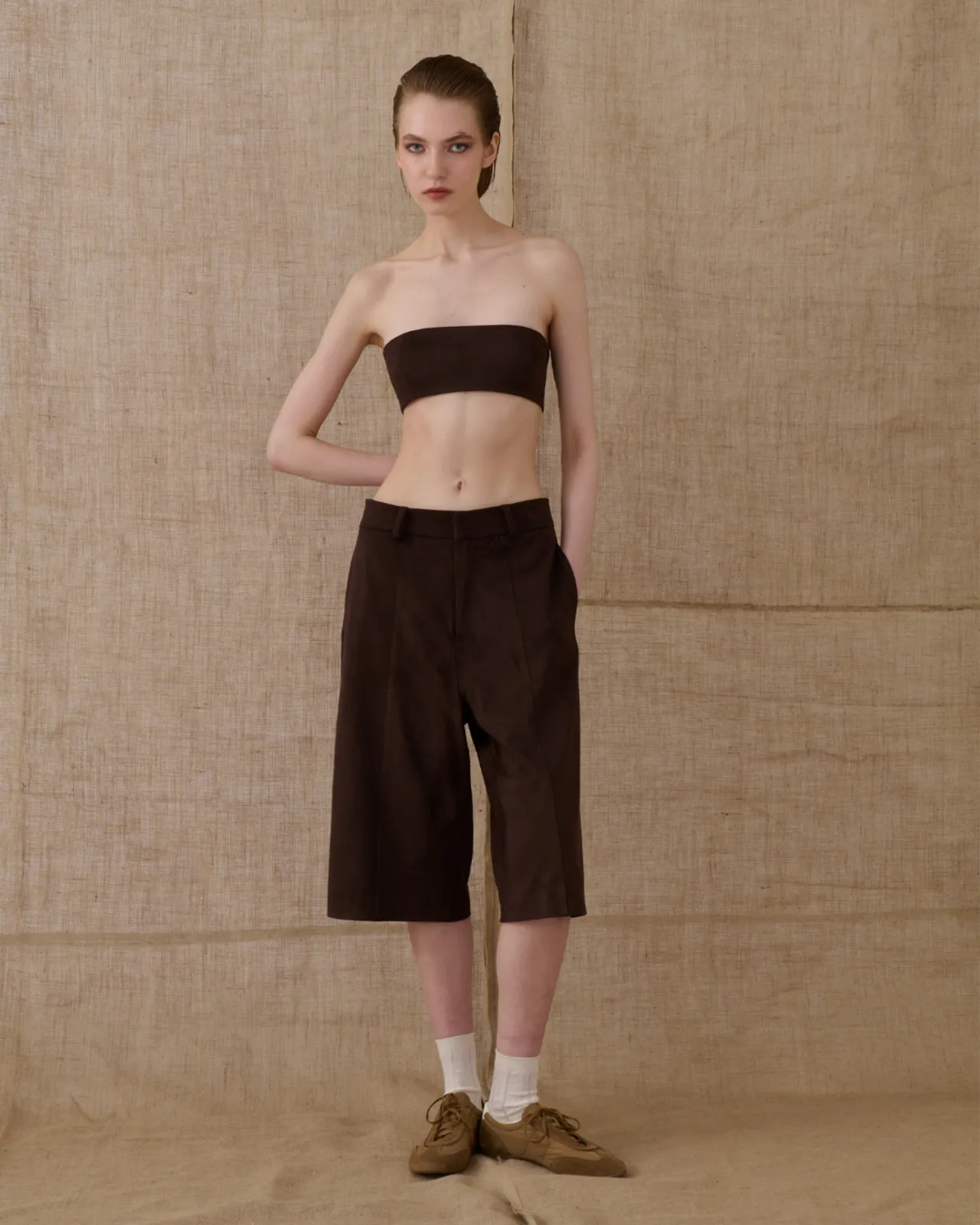 Picture of Brown Suede Bustier