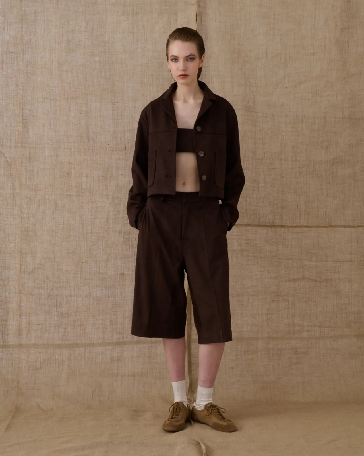 Picture of Brown Suede Bustier