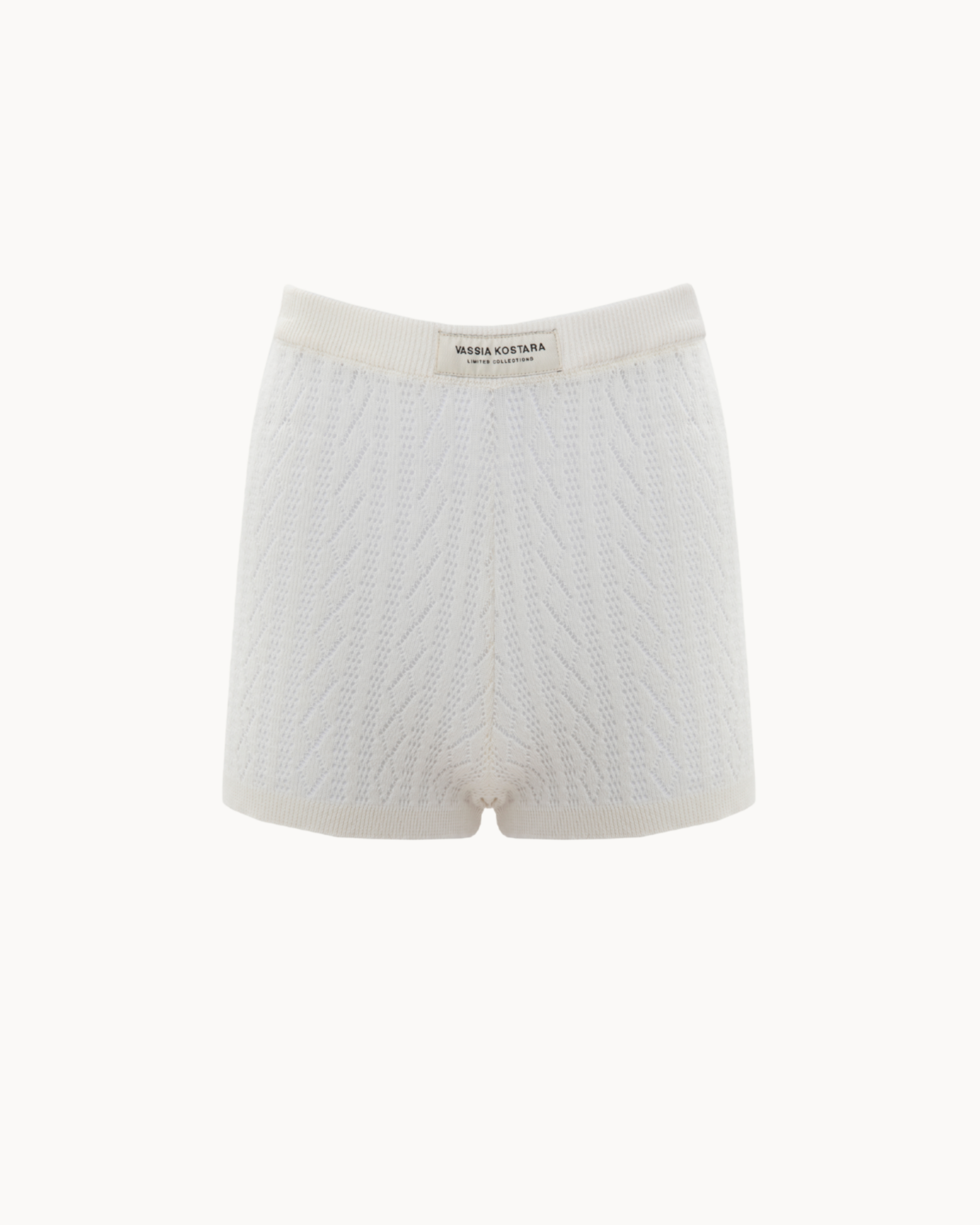 Picture of Ecru Knitted Shorts