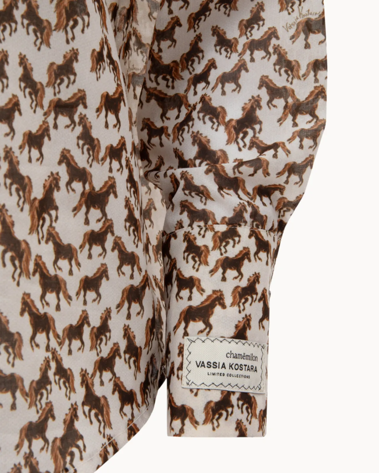 Picture of Horse Print Slim Fit Shirt