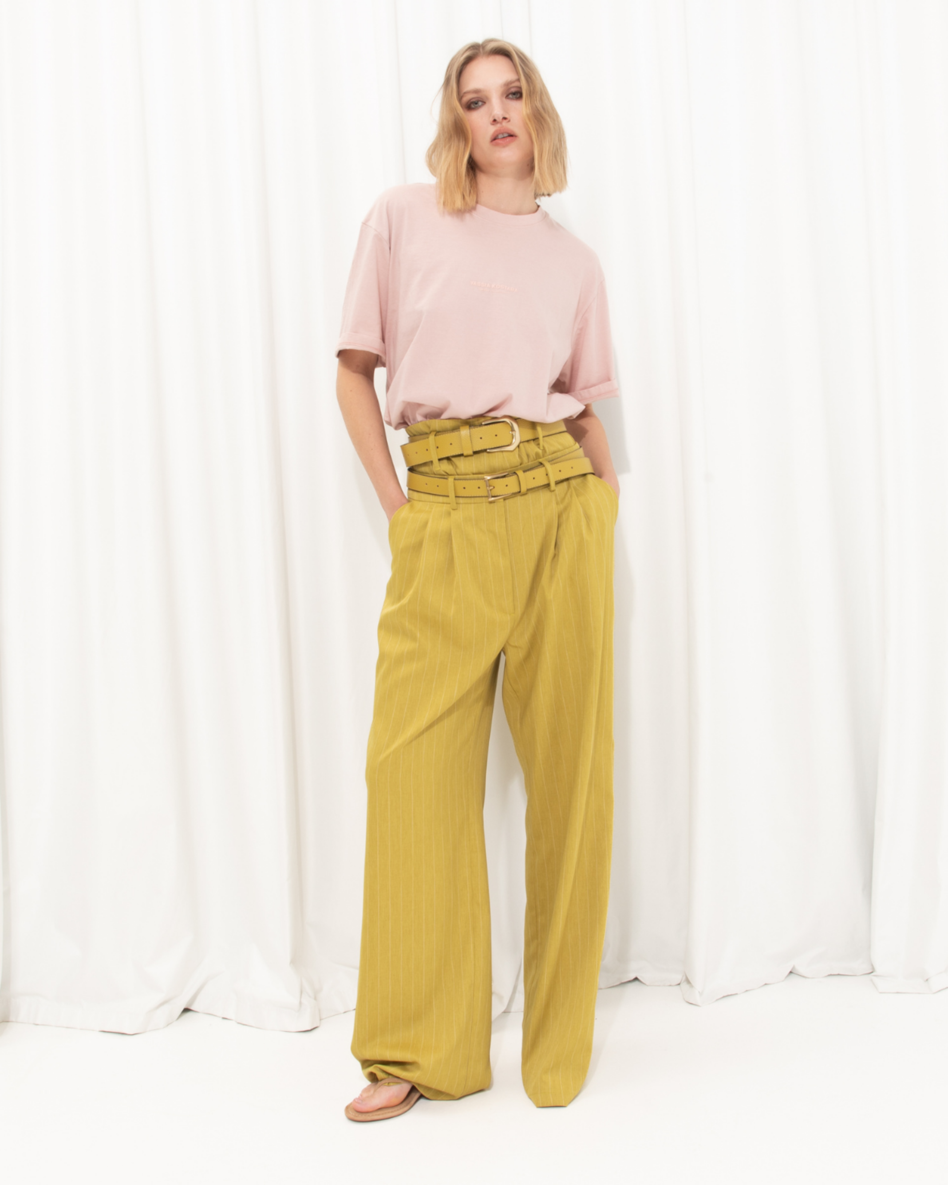 Picture of Lime Green Thin Leather Belt