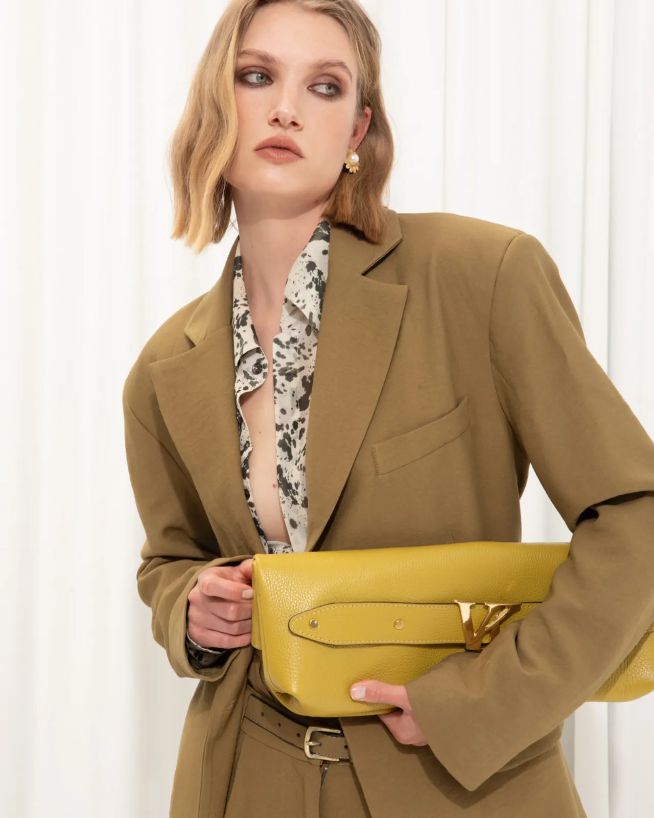 Picture of Lime Leather Bag