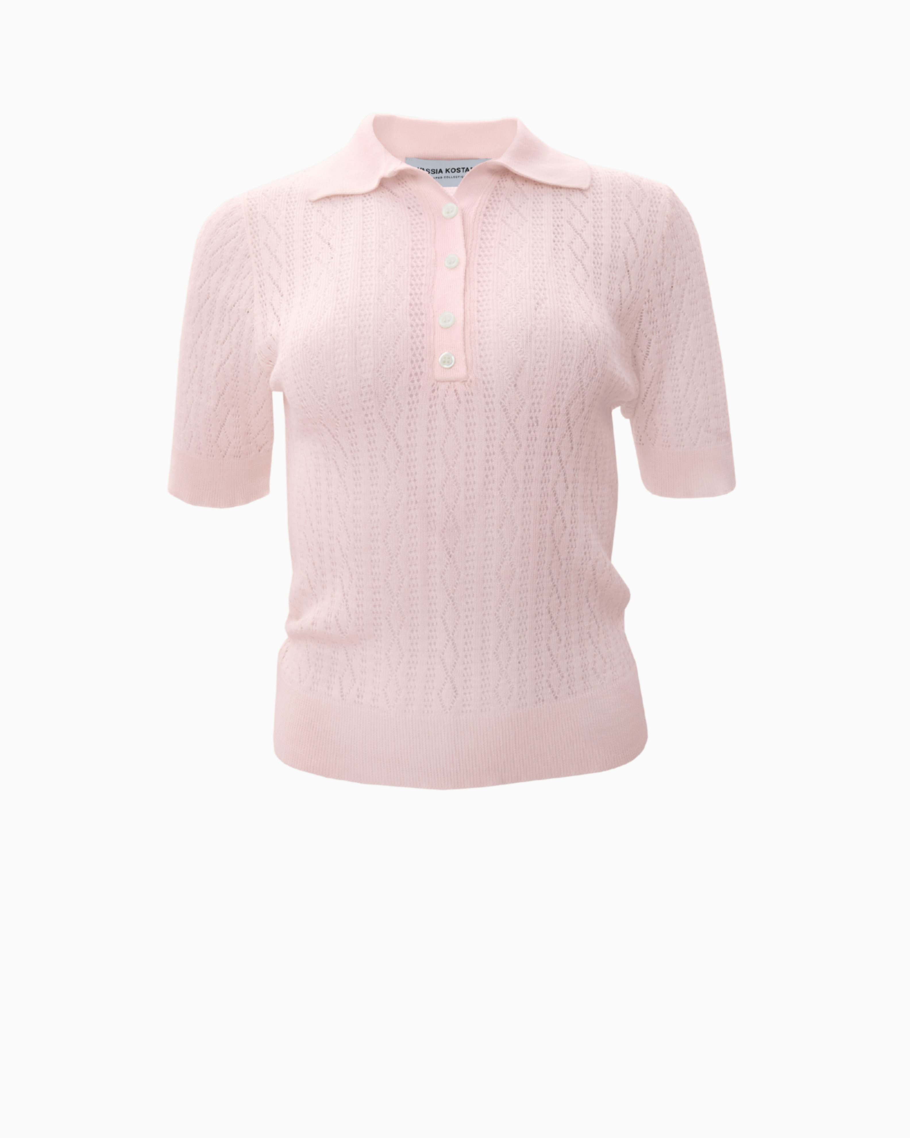 Picture of Pink Polo Knitted T-Shirt