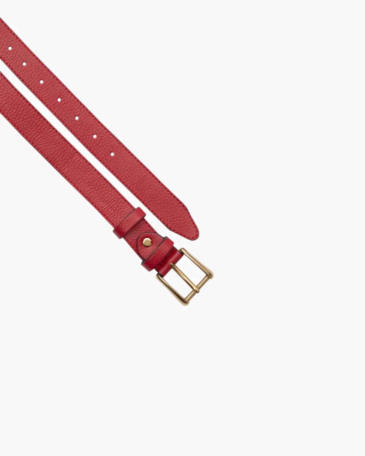 Picture of Sanguine Red Thin Leather Belt