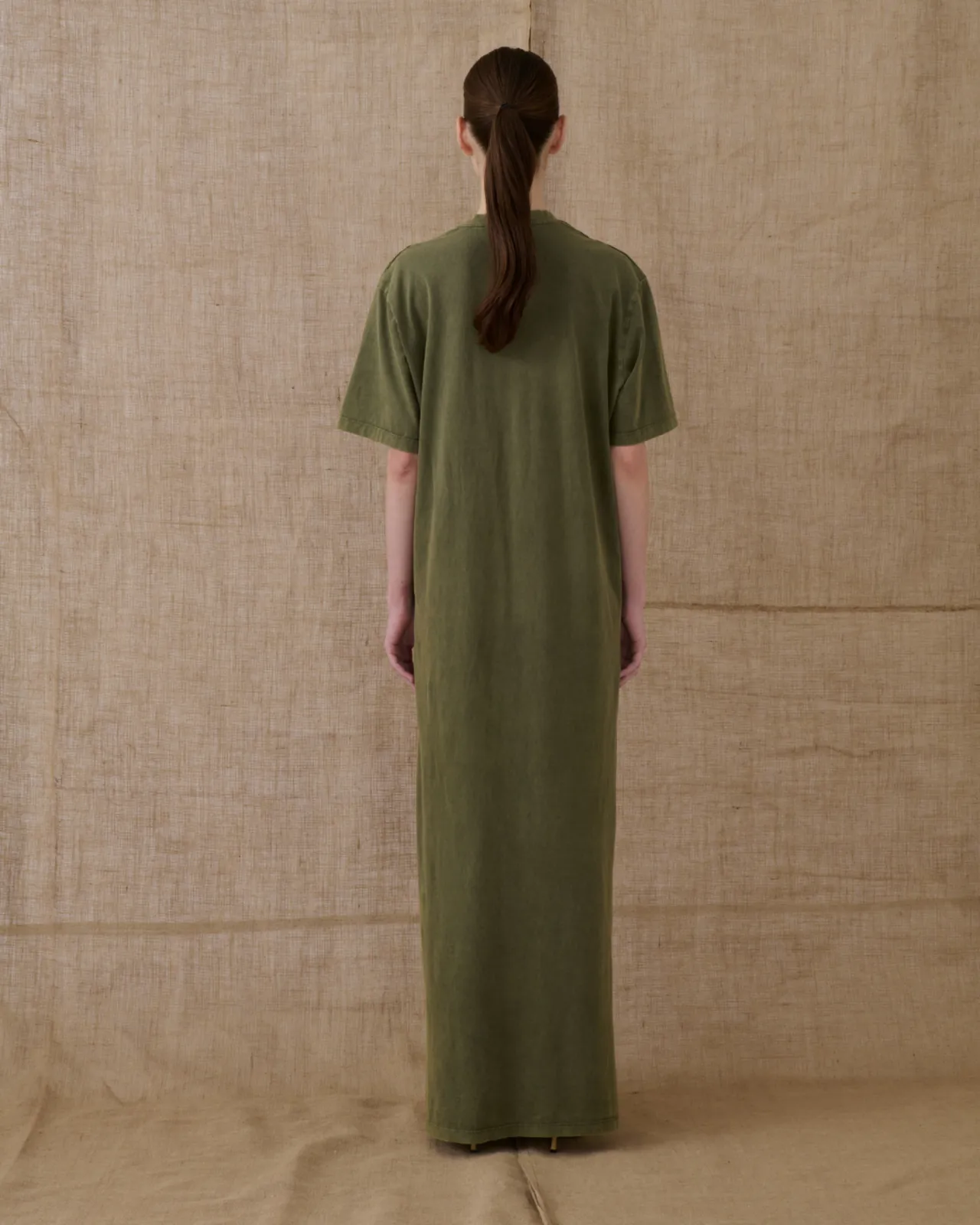 Picture of Stonewashed Khaki Long Dress