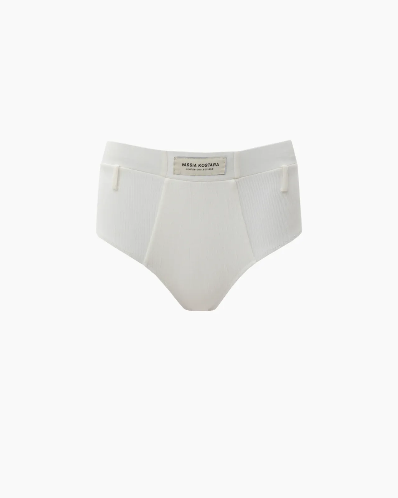 Show details for White Underpants With Belt Loops Picture of White Underpants With Belt Loops