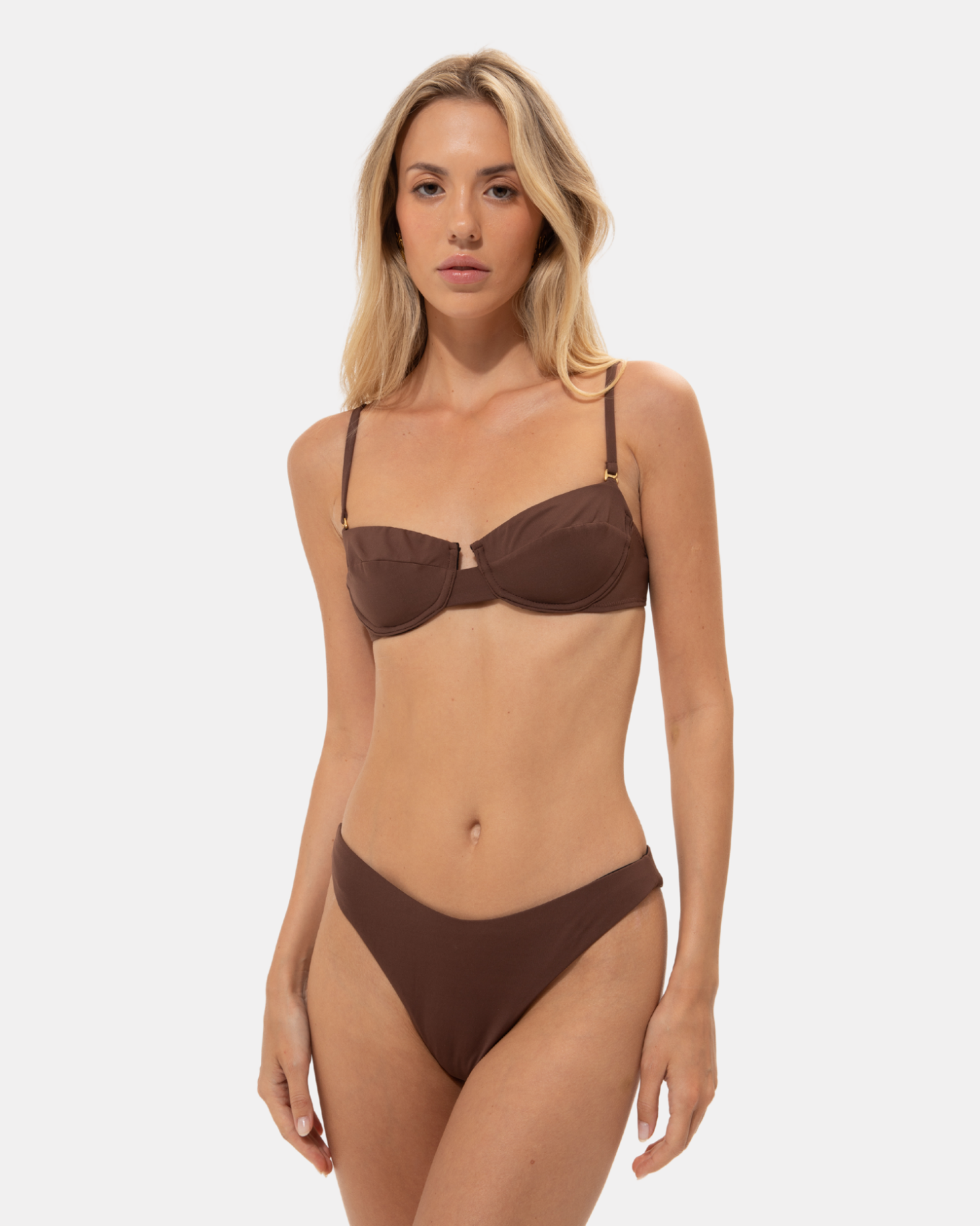 Picture of Brown Low Cut Bikini Bottoms