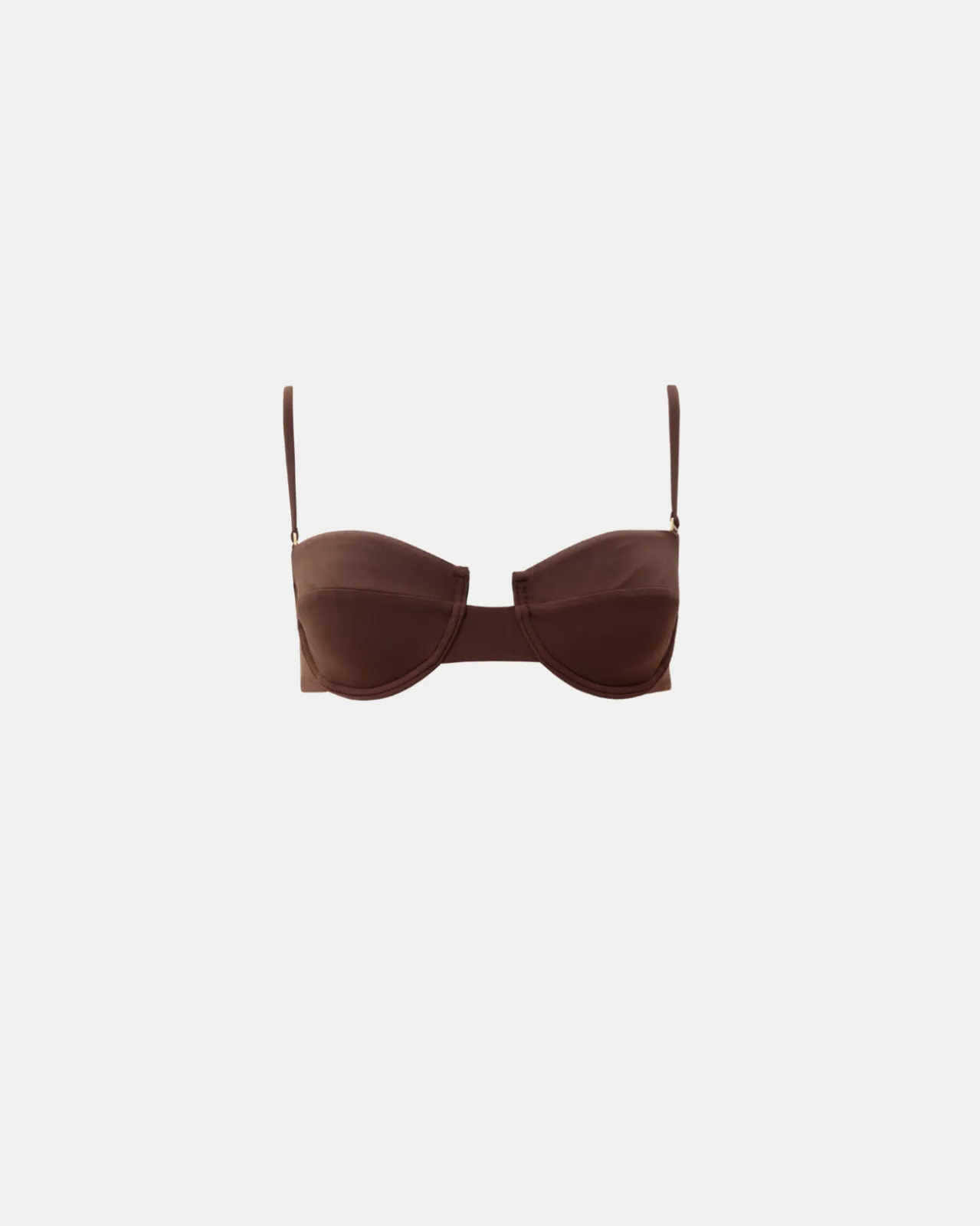 Show details for Brown Underwire Bikini Top Picture of Brown Underwire Bikini Top