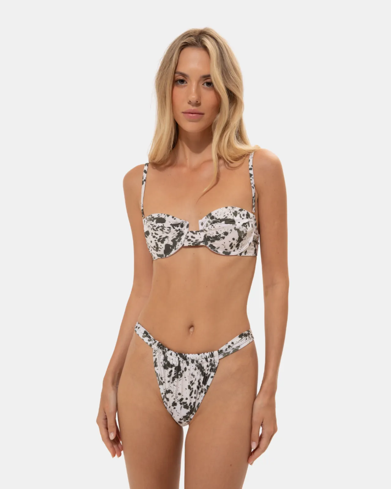 Show details for Animal Print Underwire Bikini Top Picture of Animal Print Underwire Bikini Top