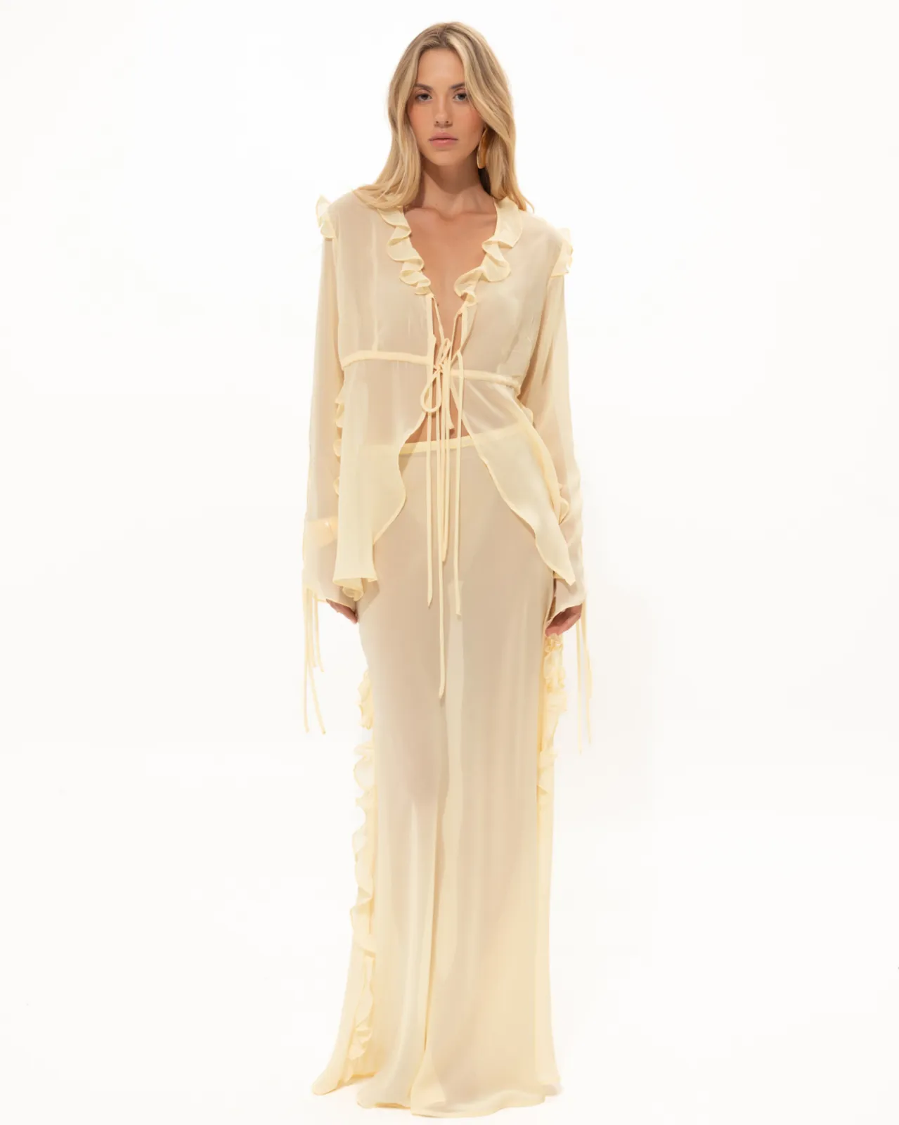 Picture of Chamomile Yellow Sheer Skirt