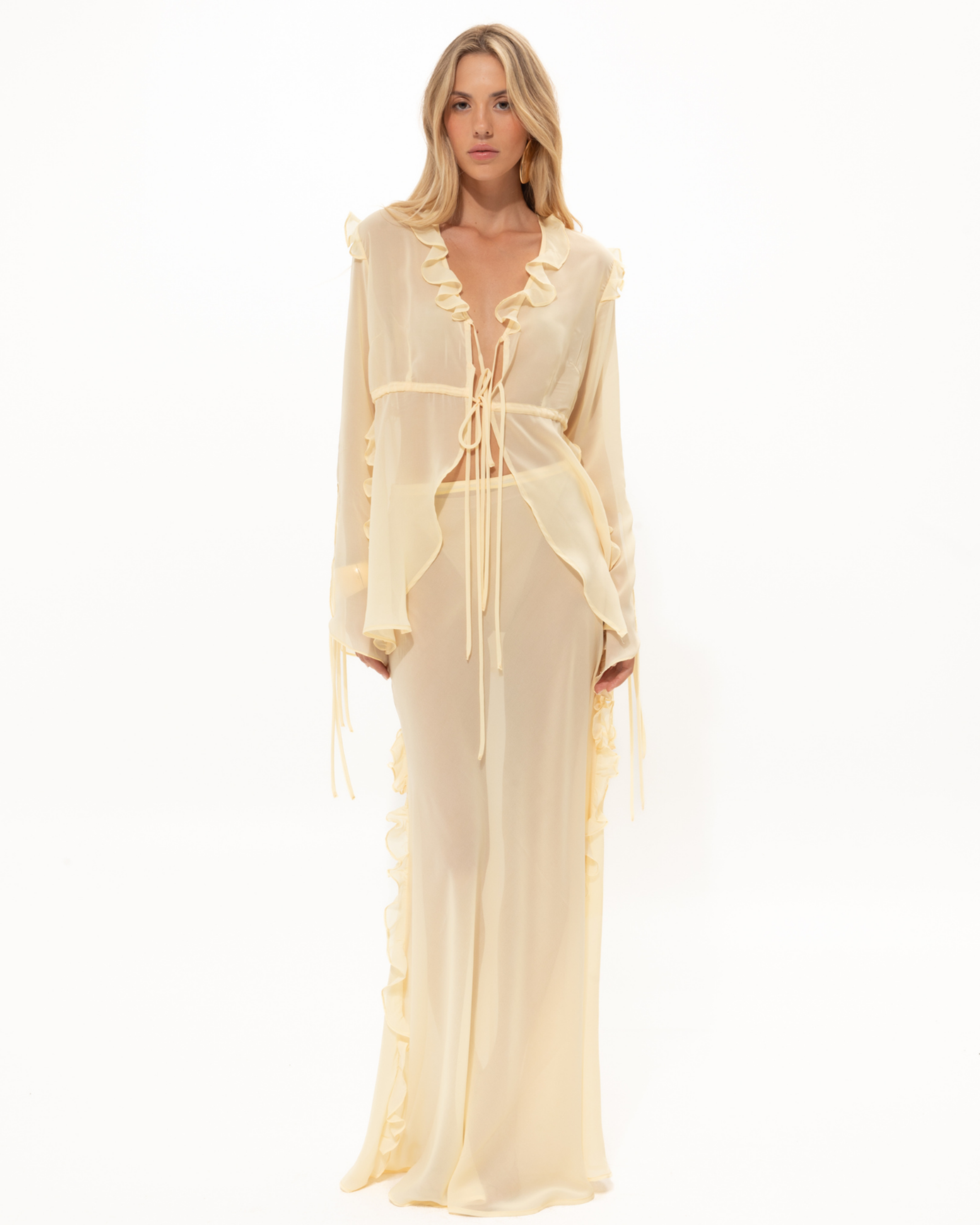 Picture of Chamomile Yellow Sheer Skirt