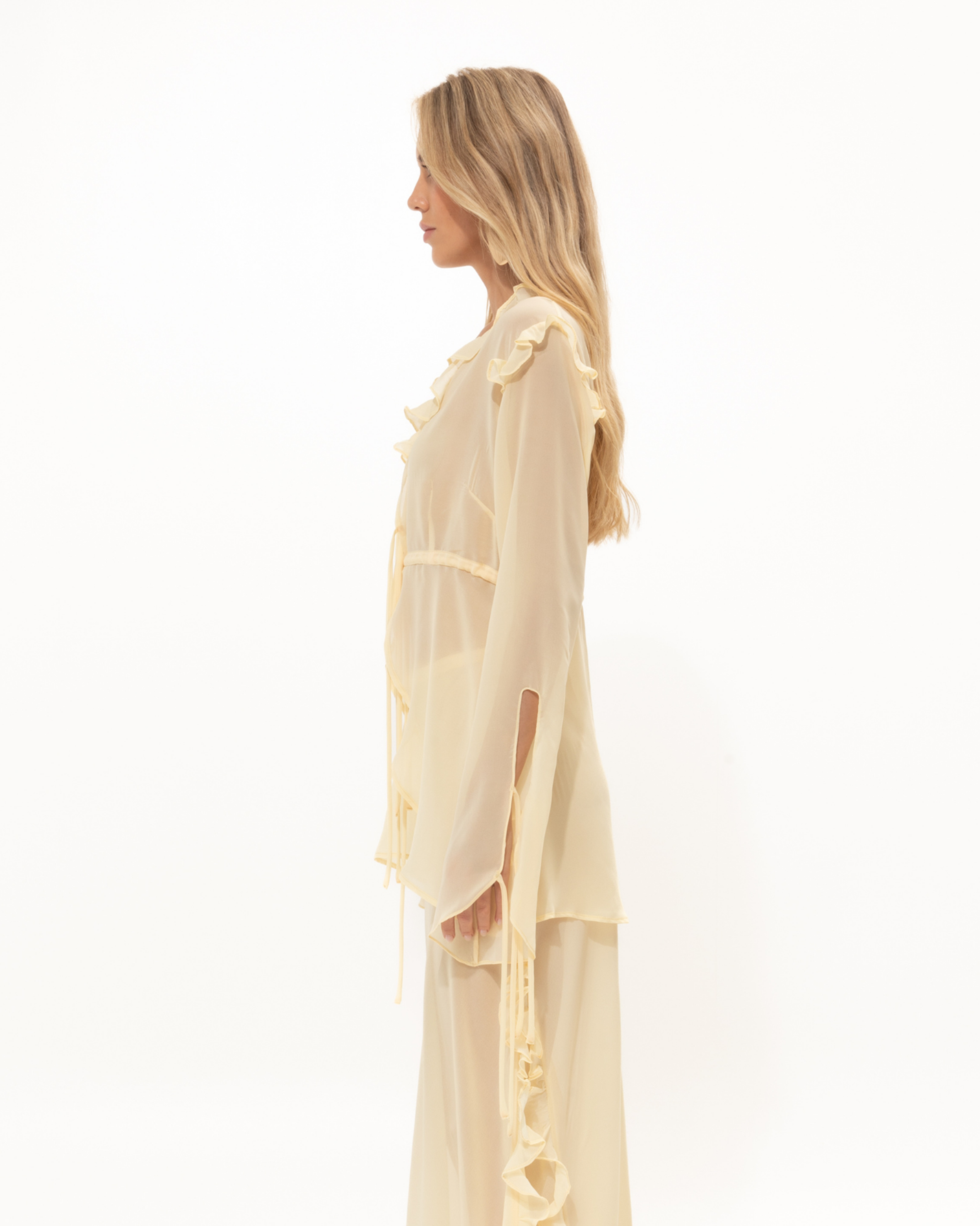 Picture of Chamomile Yellow Sheer Top