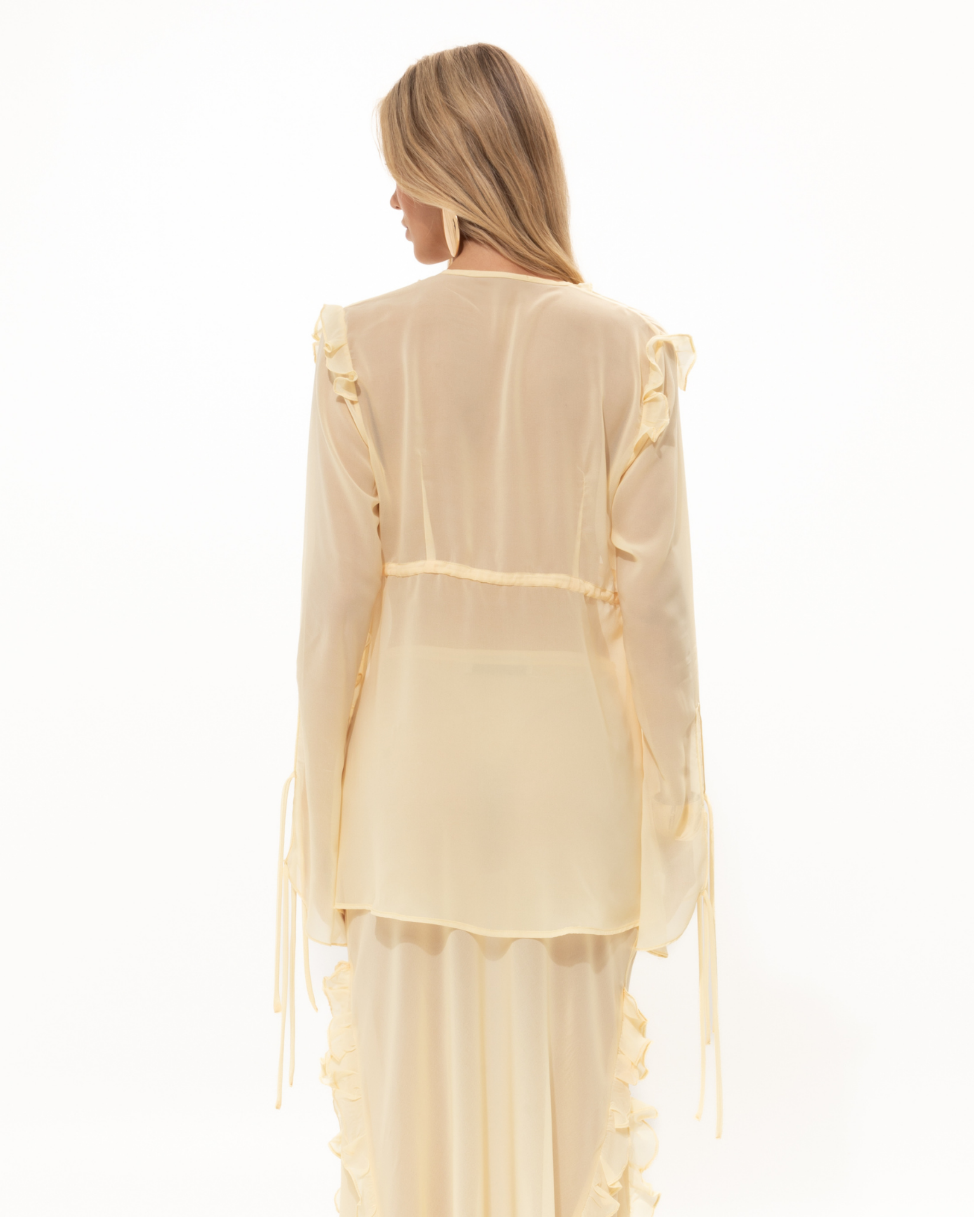 Picture of Chamomile Yellow Sheer Top