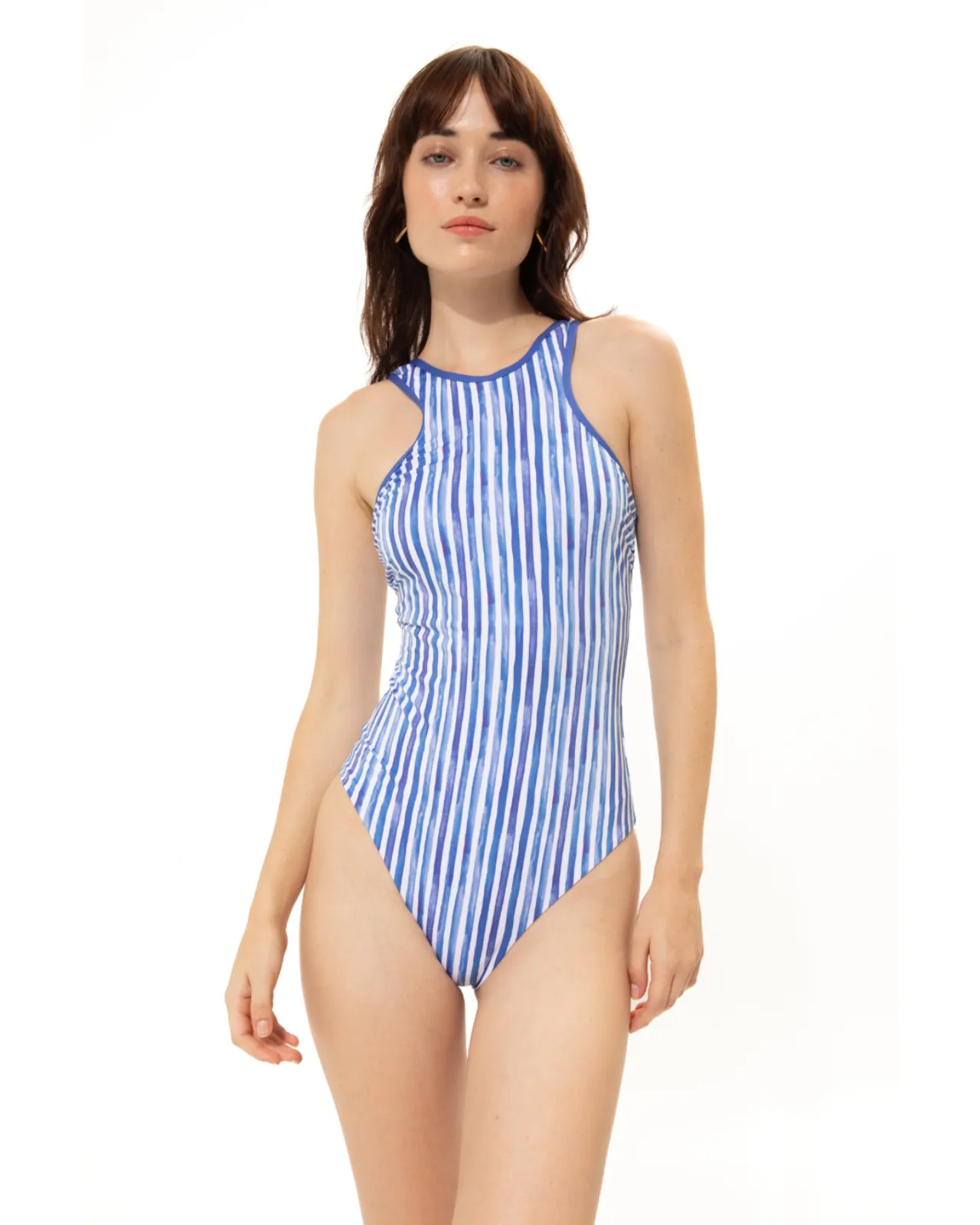 Show details for Aegean Blue One-Piece Swimsuit Picture of Aegean Blue One-Piece Swimsuit