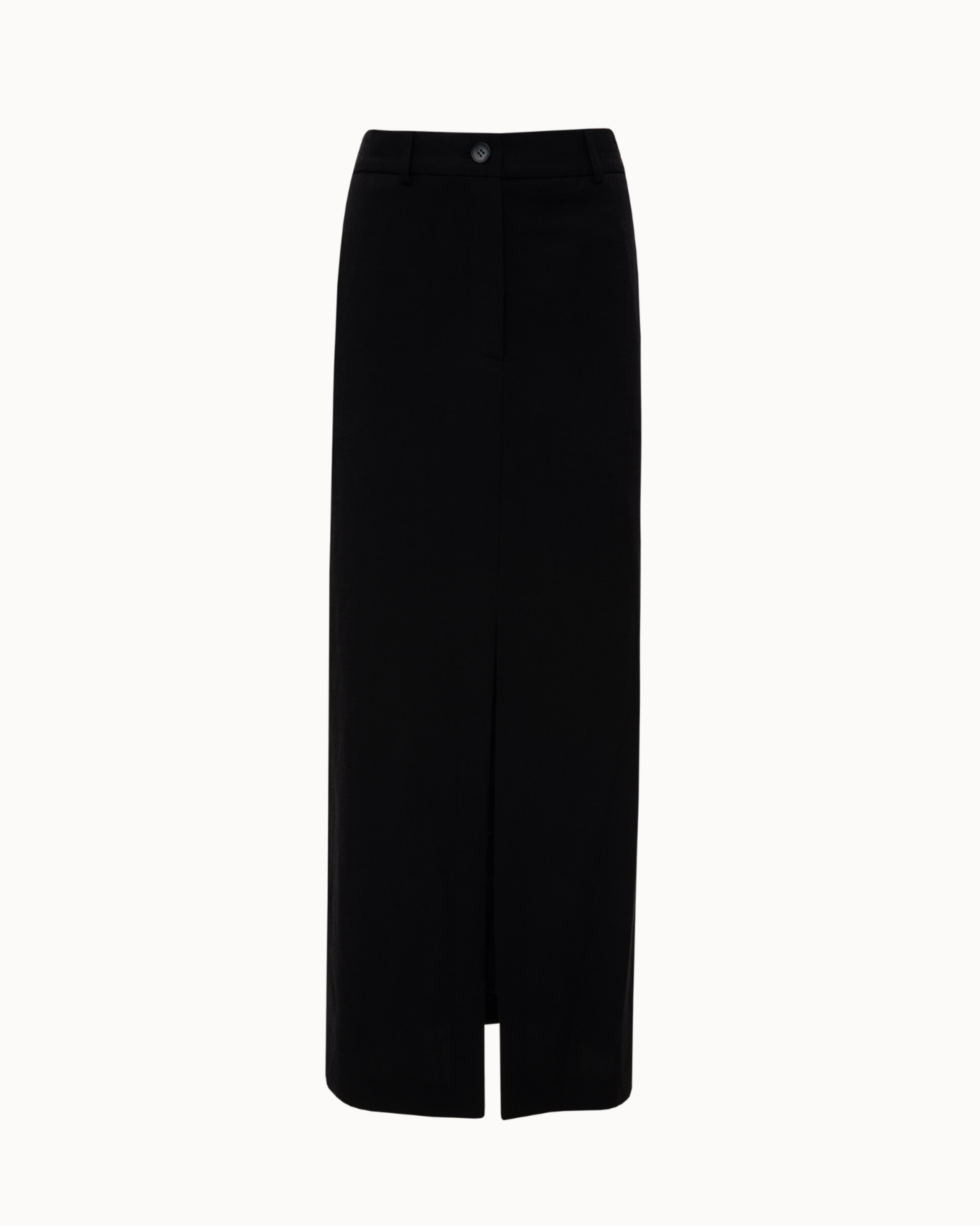 Picture of Black Straight-Line Midi Skirt