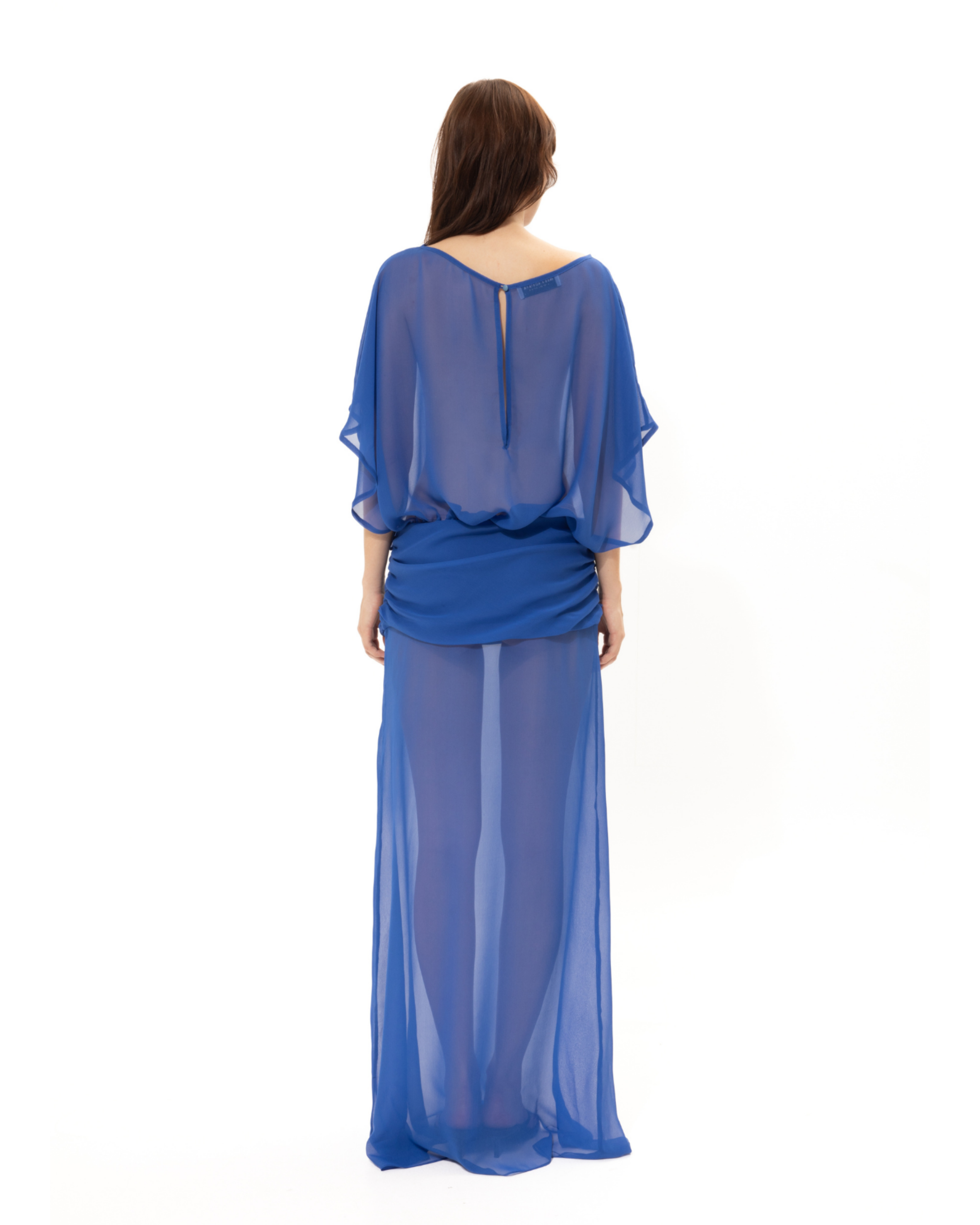 Picture of Deep Blue Silk Dress