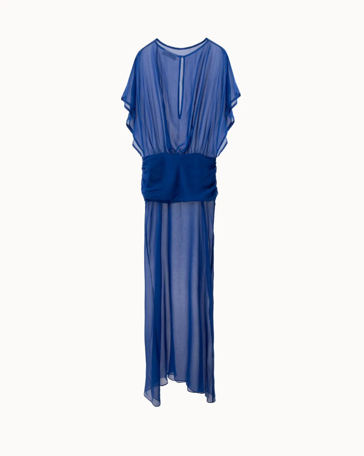 Show details for Deep Blue Silk Dress Picture of Deep Blue Silk Dress