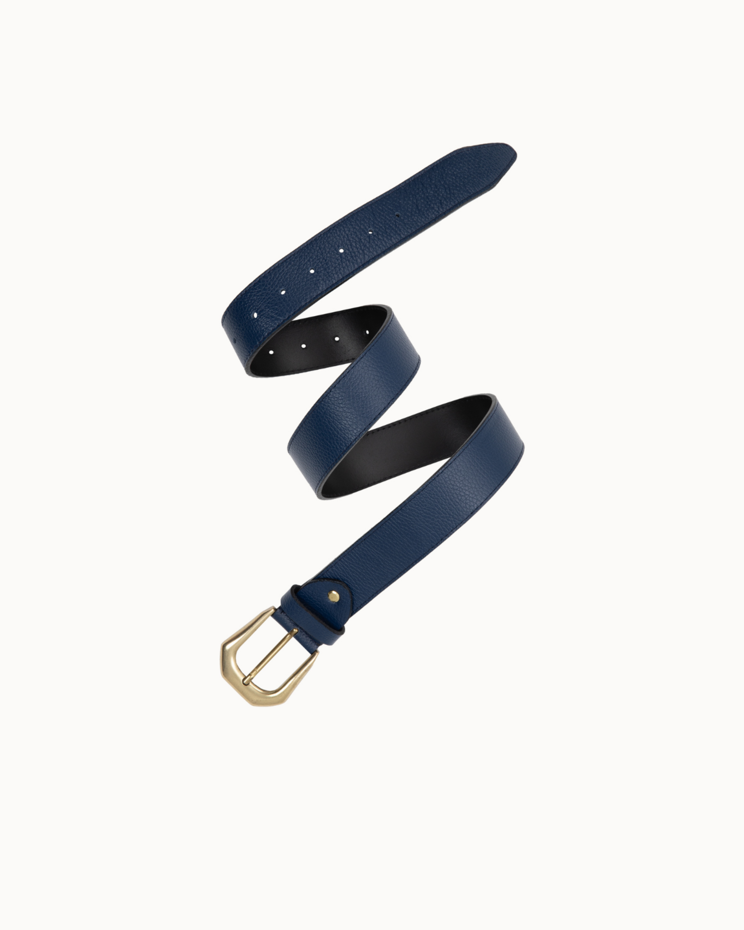 Picture of Dark Blue Leather Belt