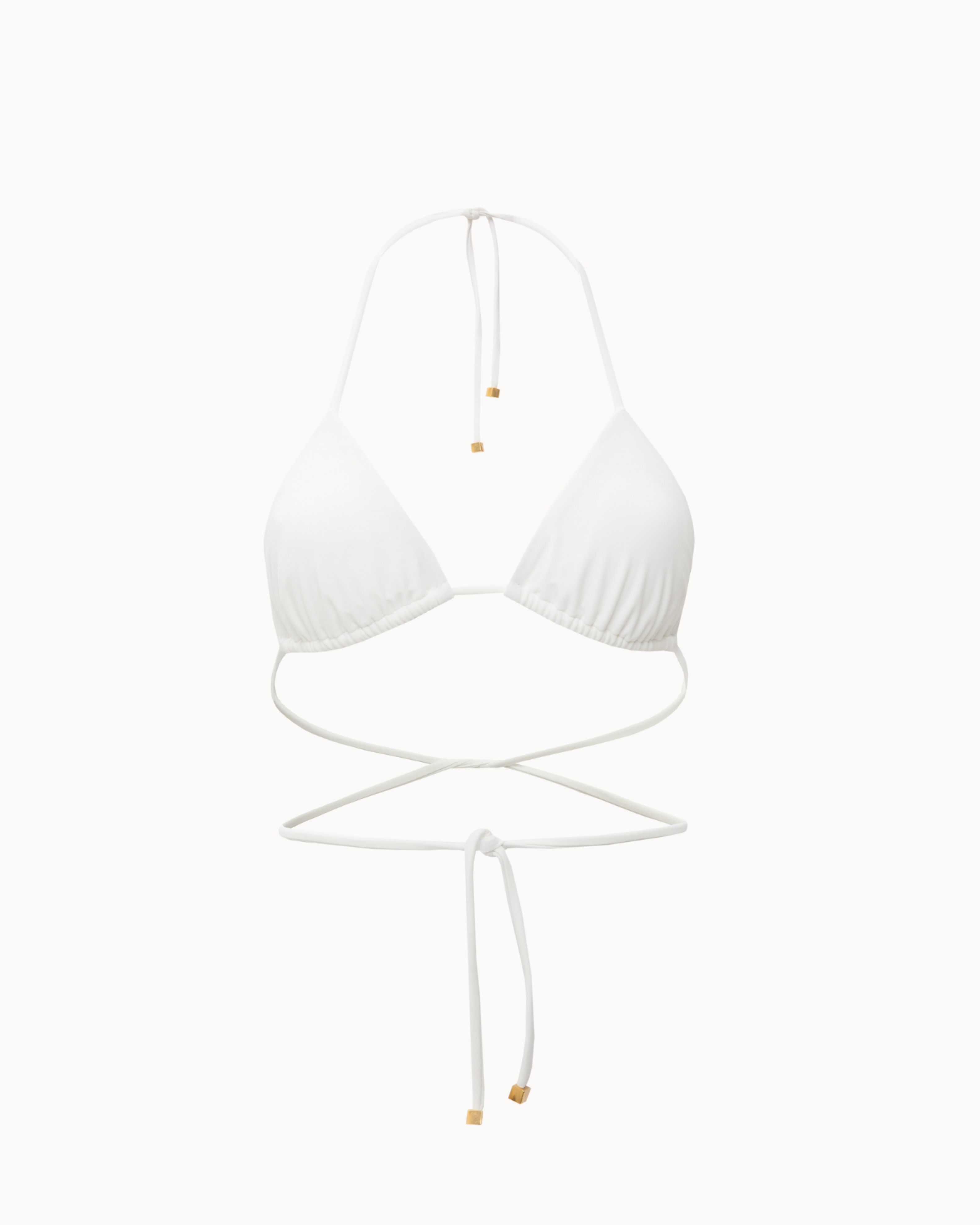 Picture of Summer White Triangle Bikini Top