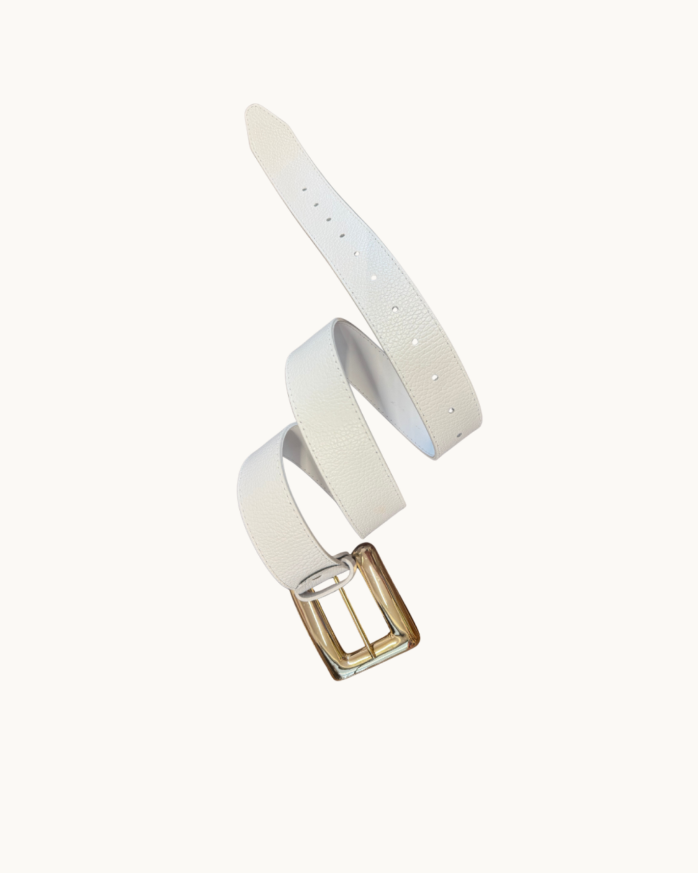 Picture of White Thick Belt
