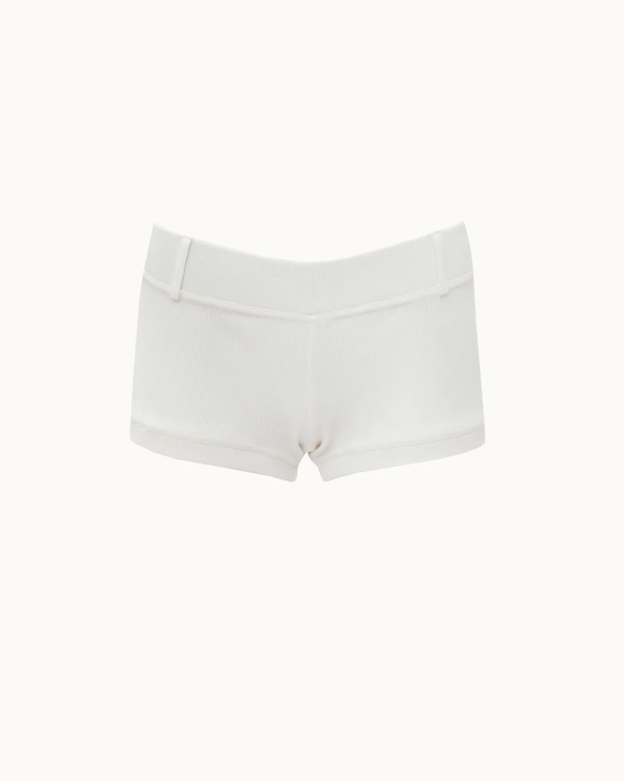 Picture of White Rib Shorts
