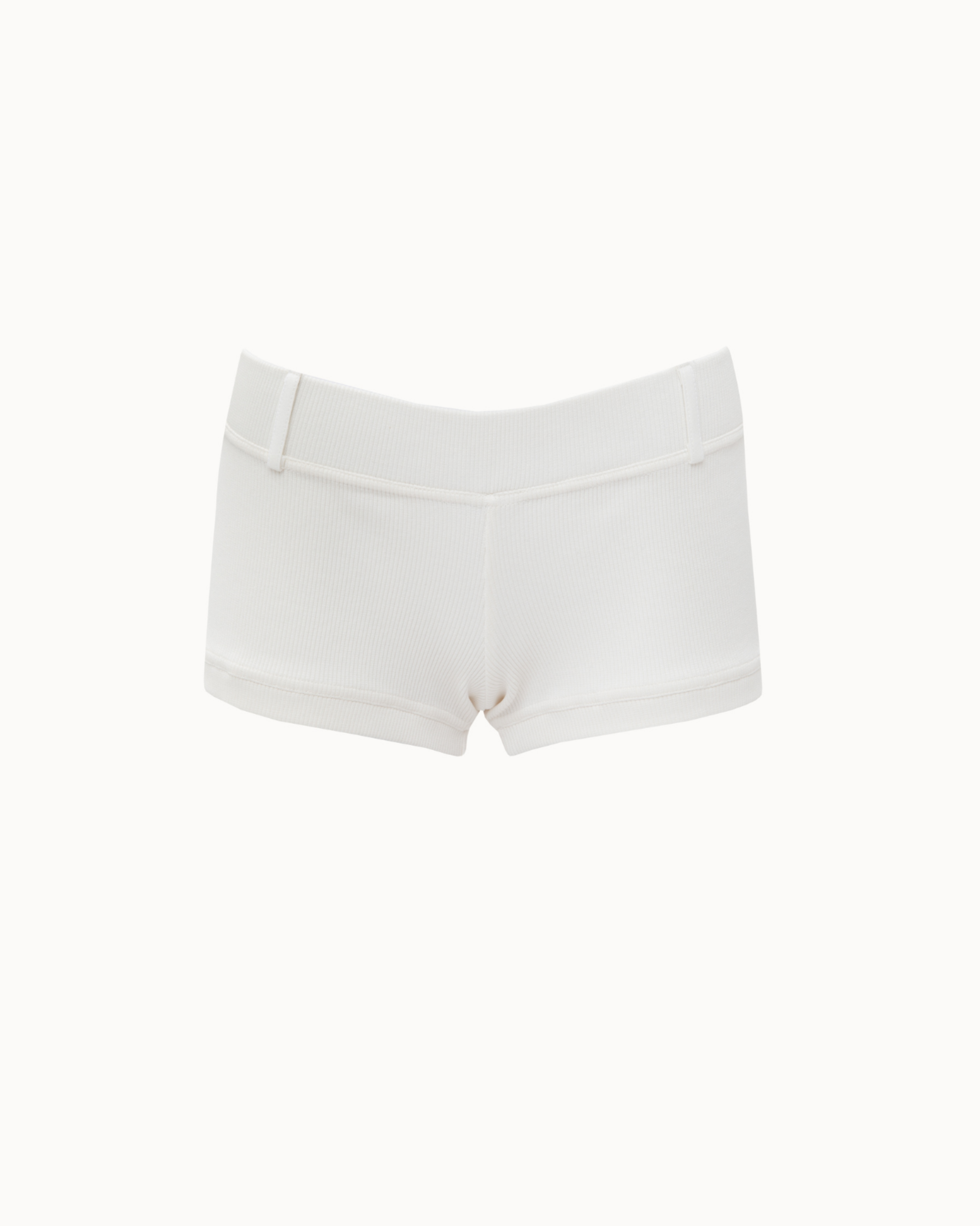 Picture of White Rib Shorts