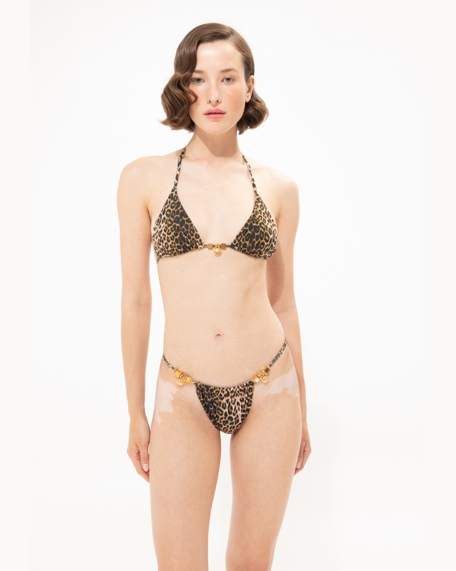 Picture of Leopard Triangle Bikini Top