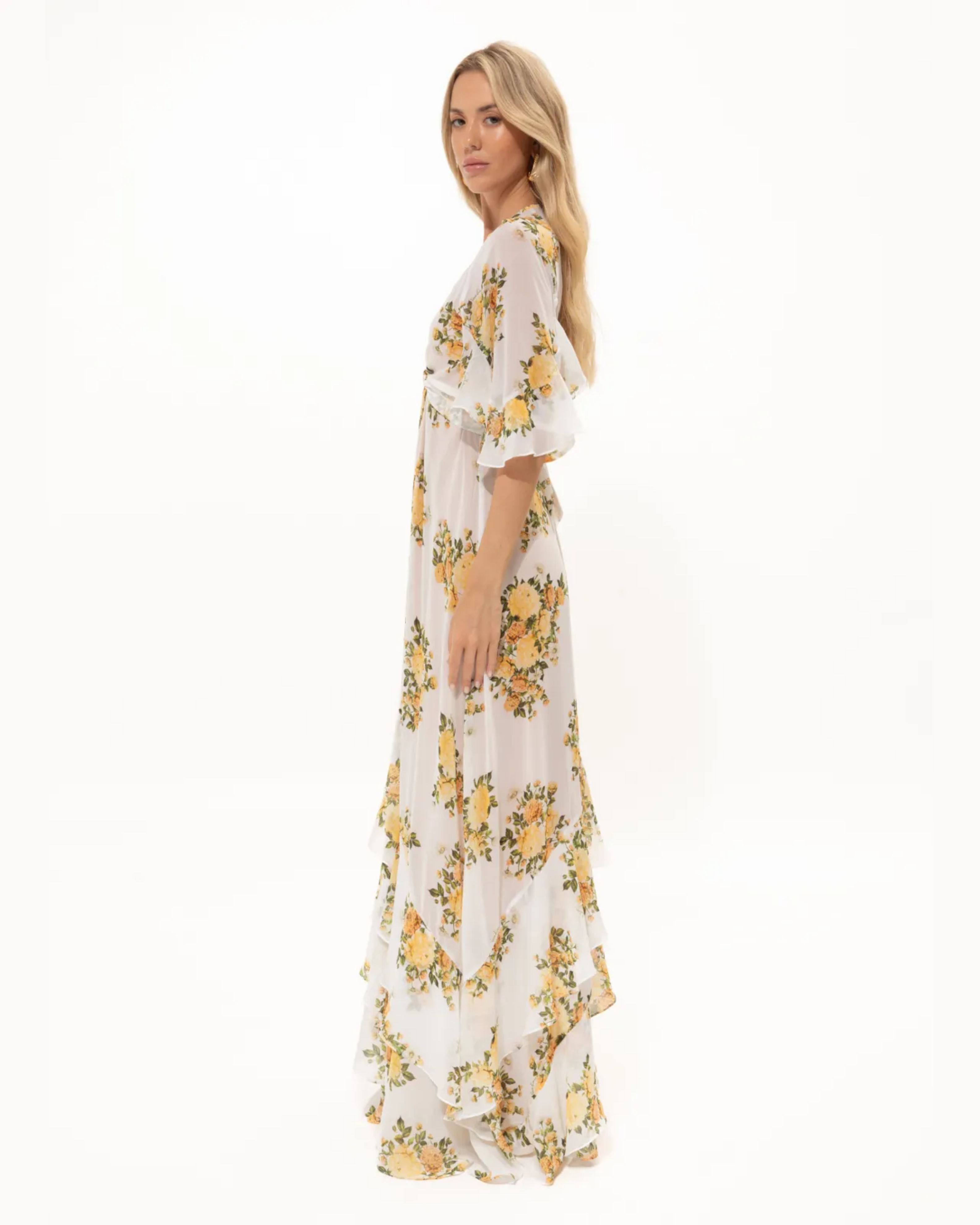 Picture of Yellow Flower "June" Dress