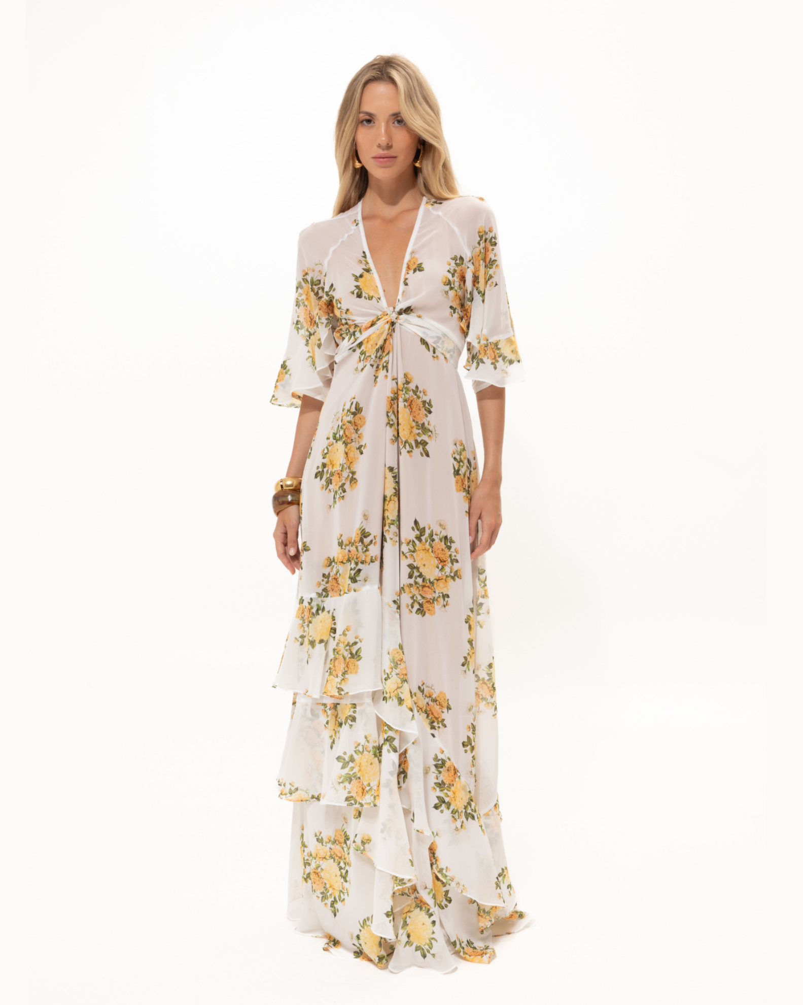 Picture of Yellow Flower "June" Dress