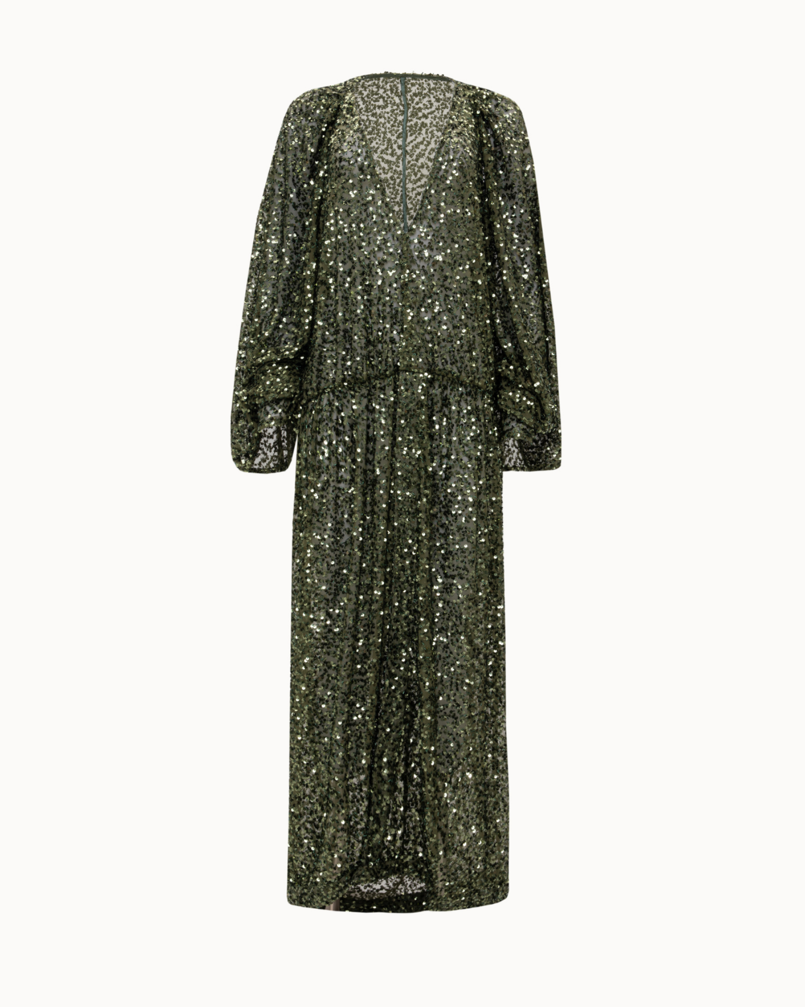 Picture of Deep Green Sequined Maxi Dress