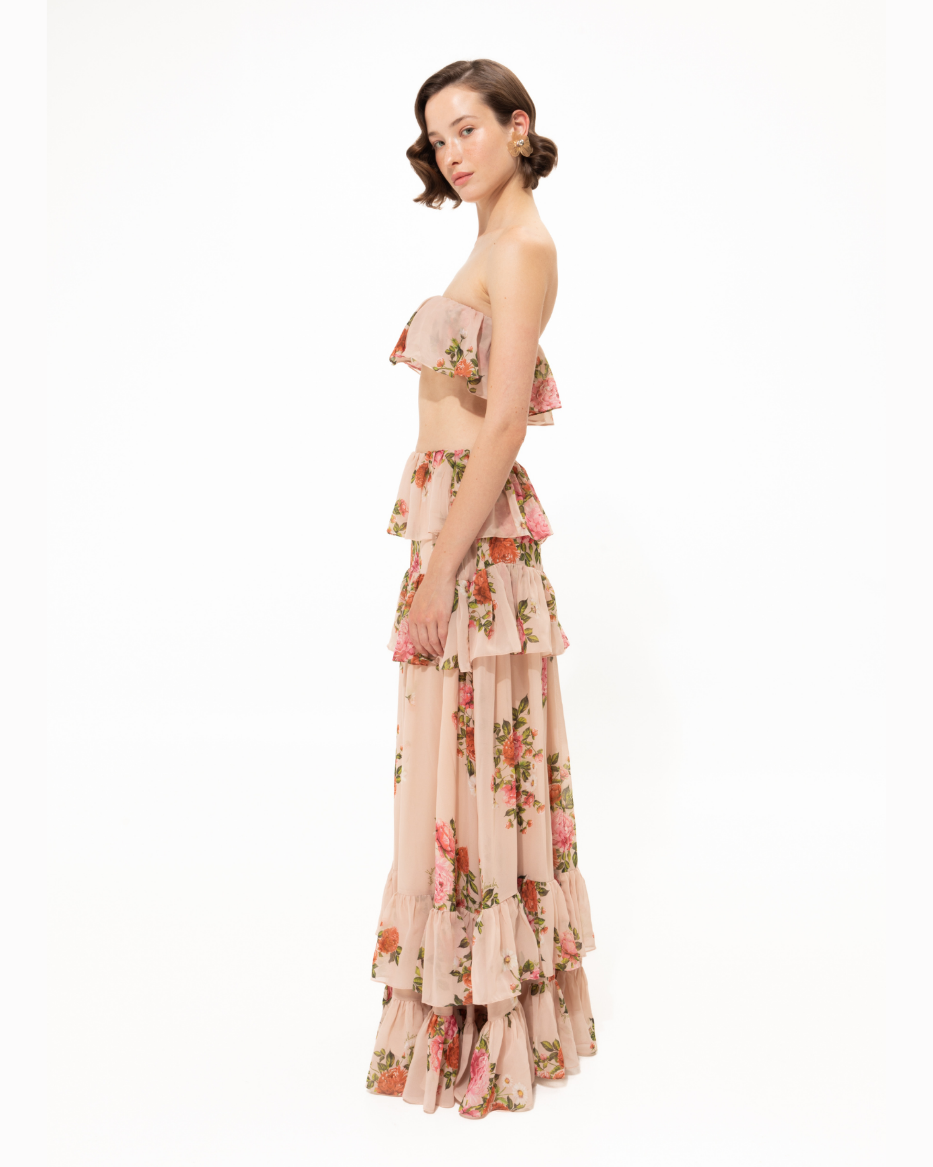 Picture of Pink Romance Ruffled Skirt