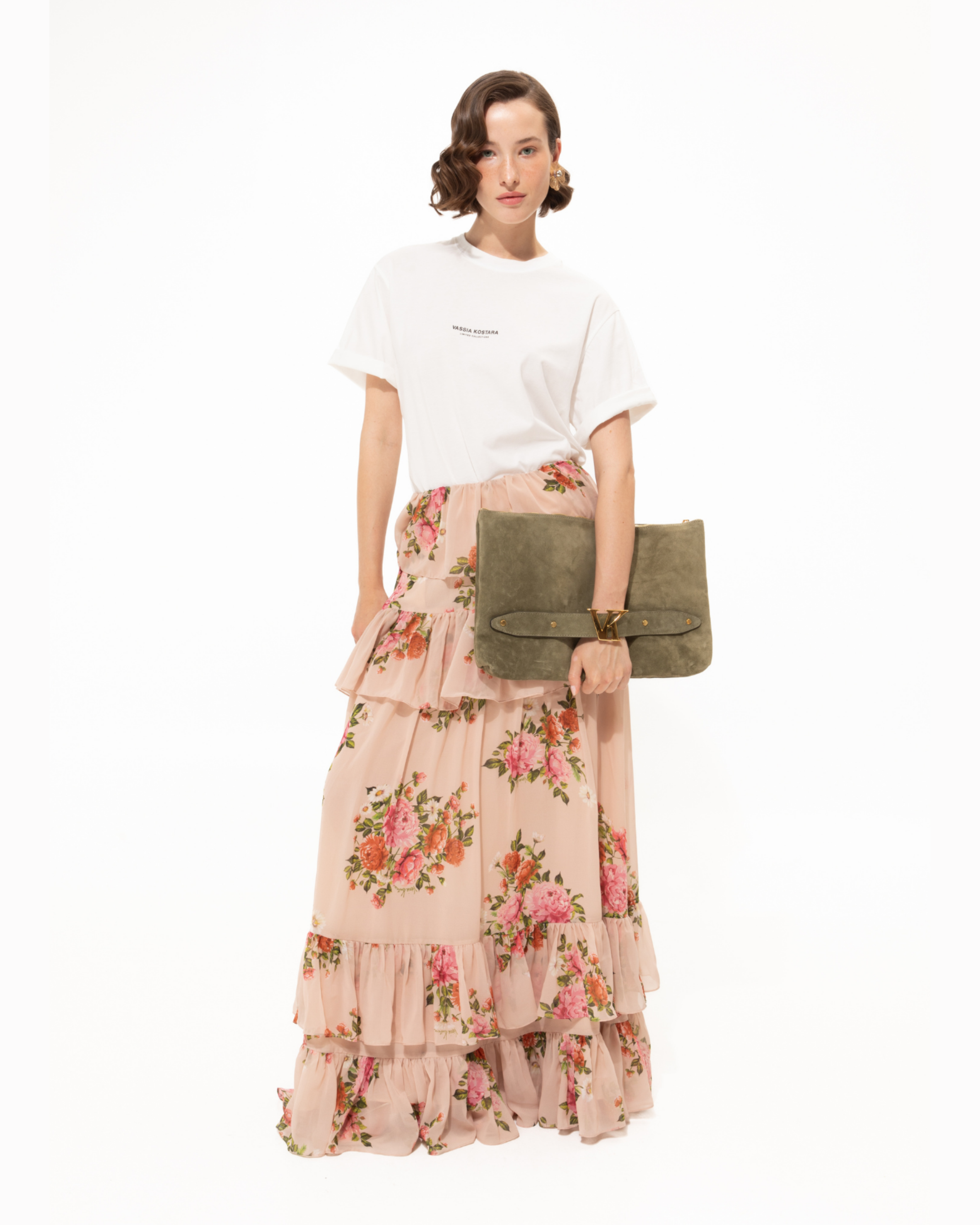 Picture of Pink Romance Ruffled Skirt