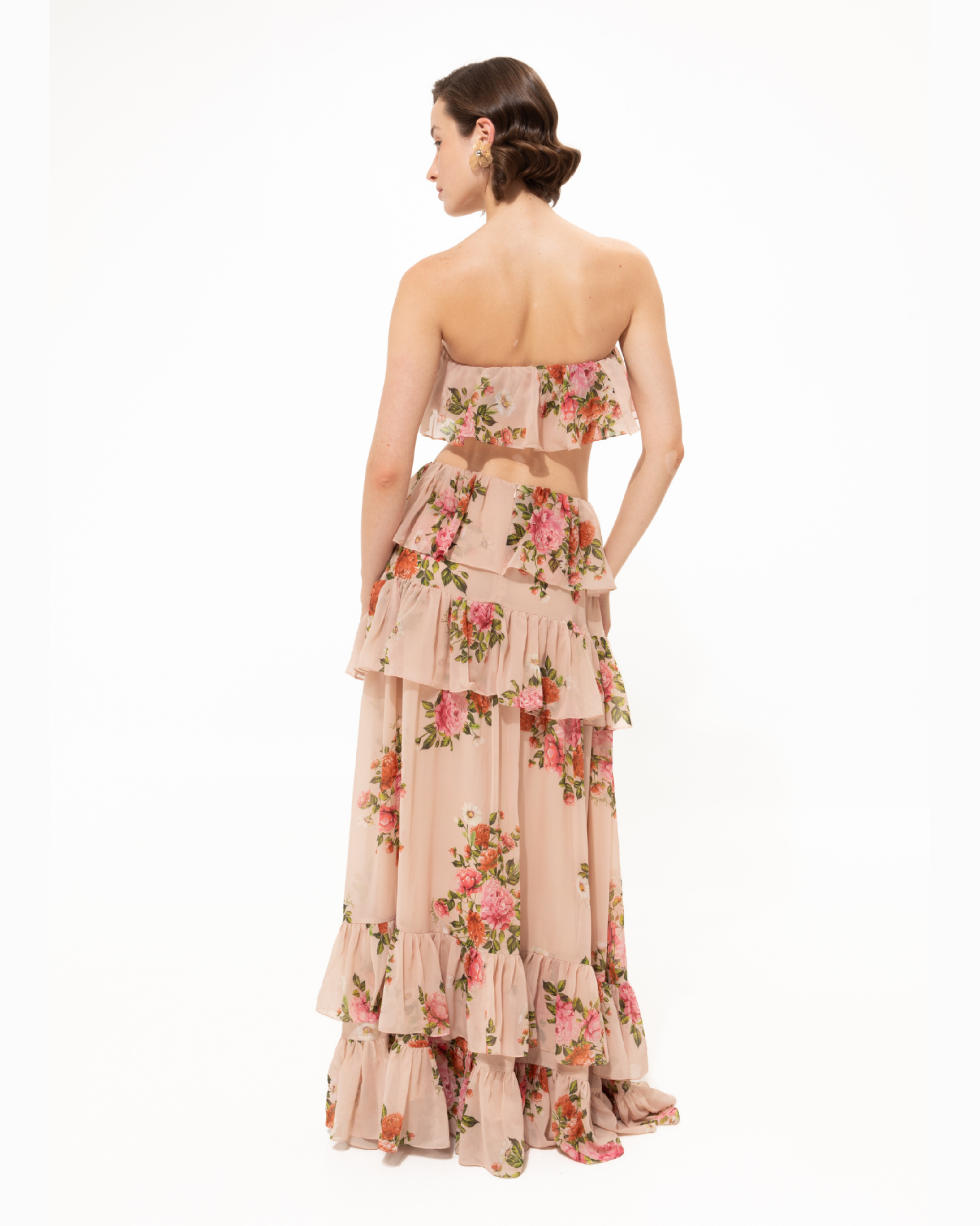 Picture of Pink Romance Ruffled Skirt