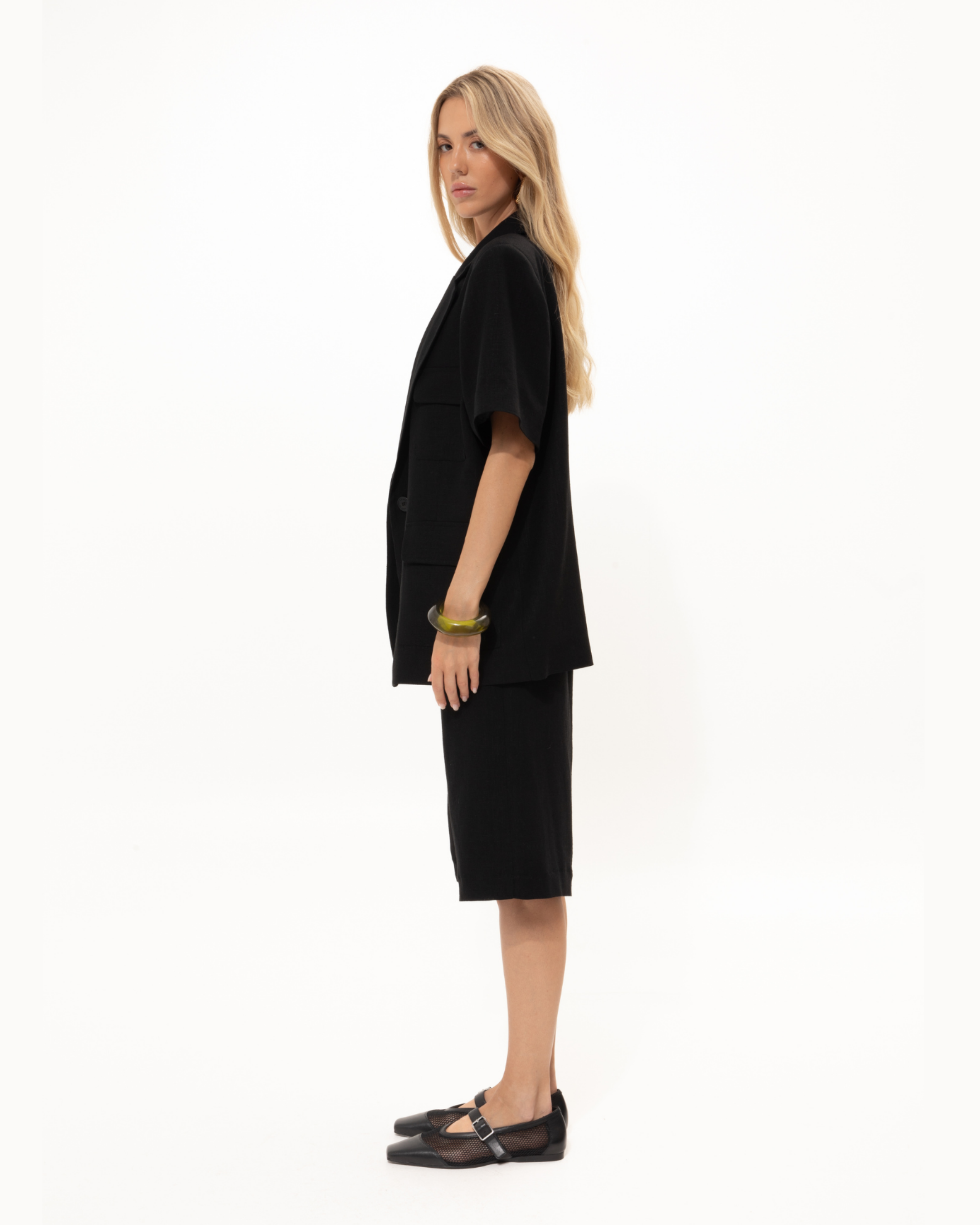 Picture of Black Short-Sleeved Blazer