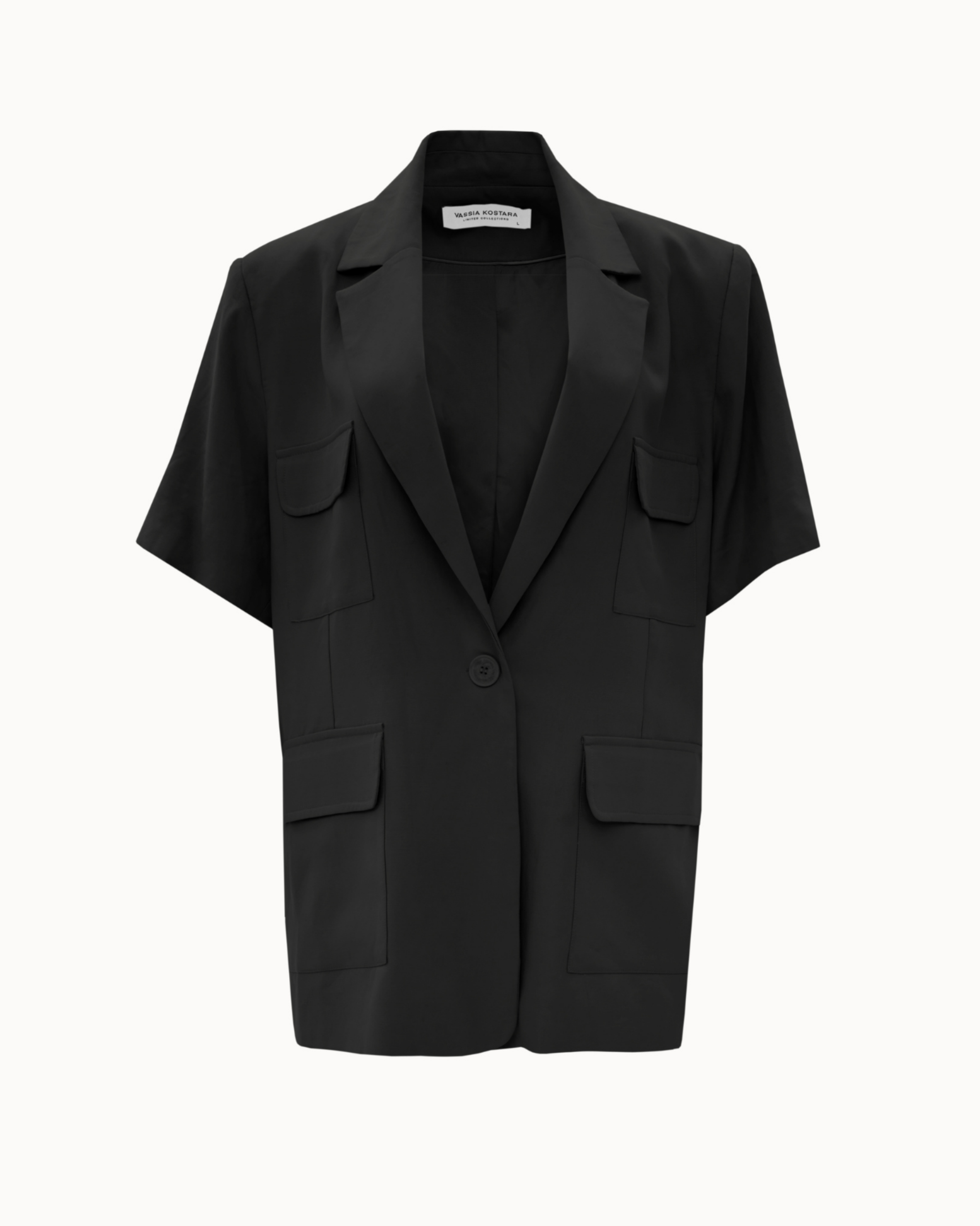 Picture of Black Short-Sleeved Blazer